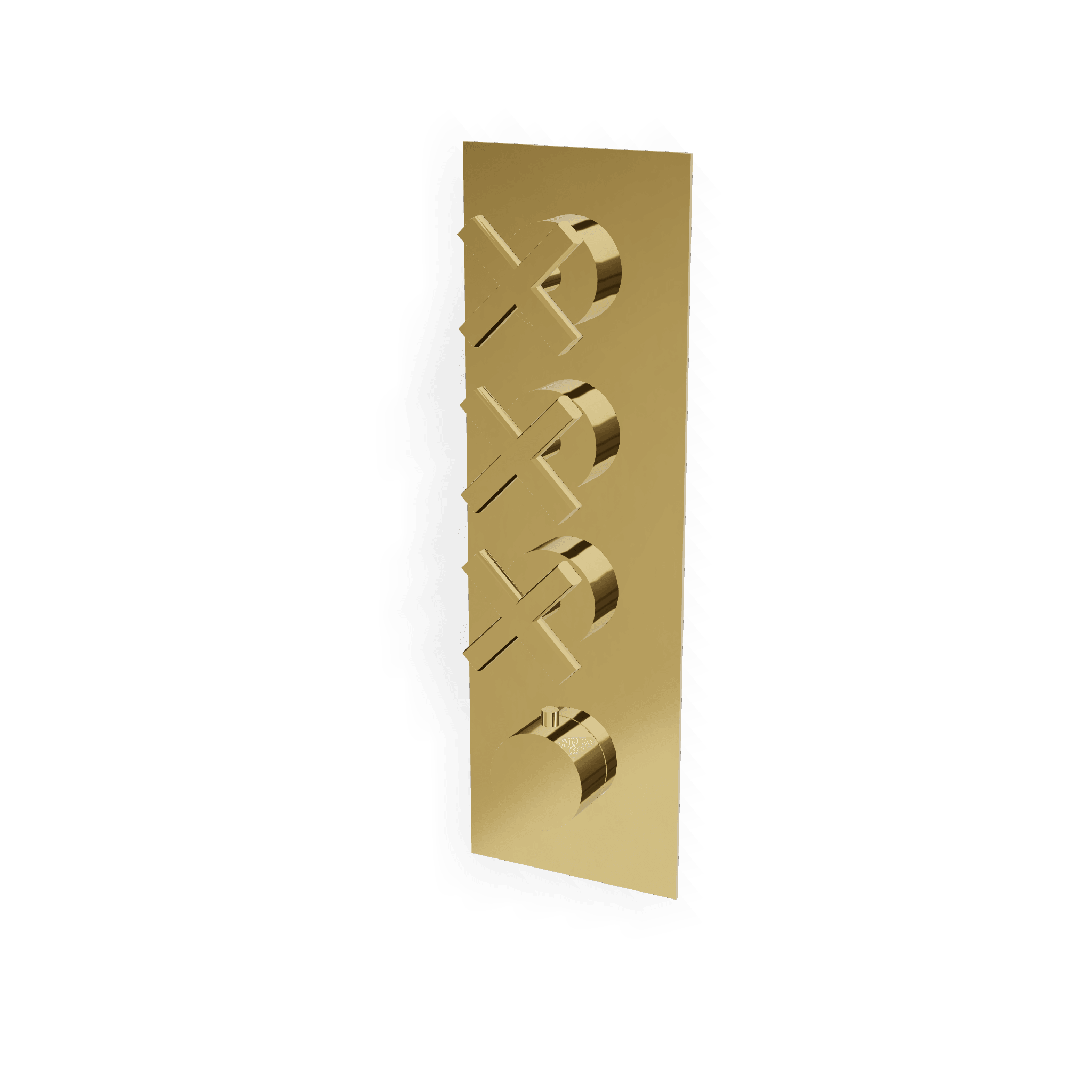 Внешняя часть термостатического смесителя для душа на 3 потребителя Line