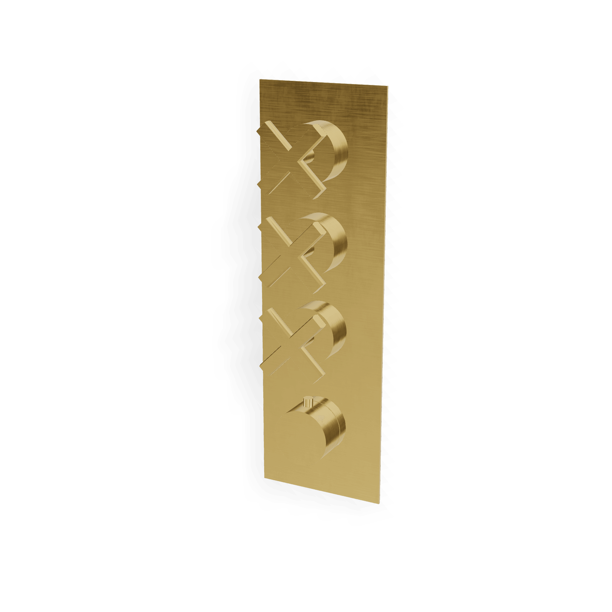 Внешняя часть термостатического смесителя для душа на 3 потребителя Line