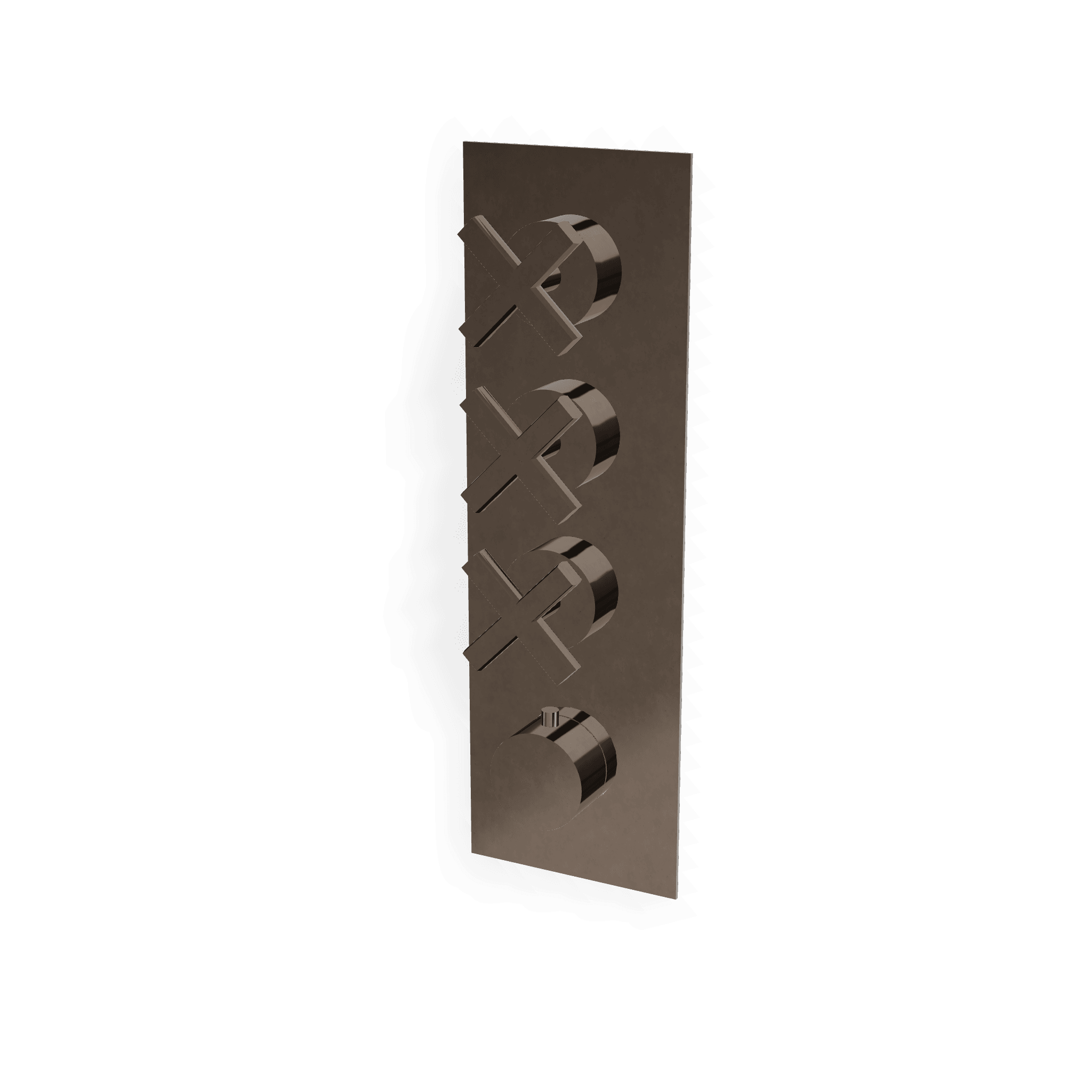 Внешняя часть термостатического смесителя для душа на 3 потребителя Line