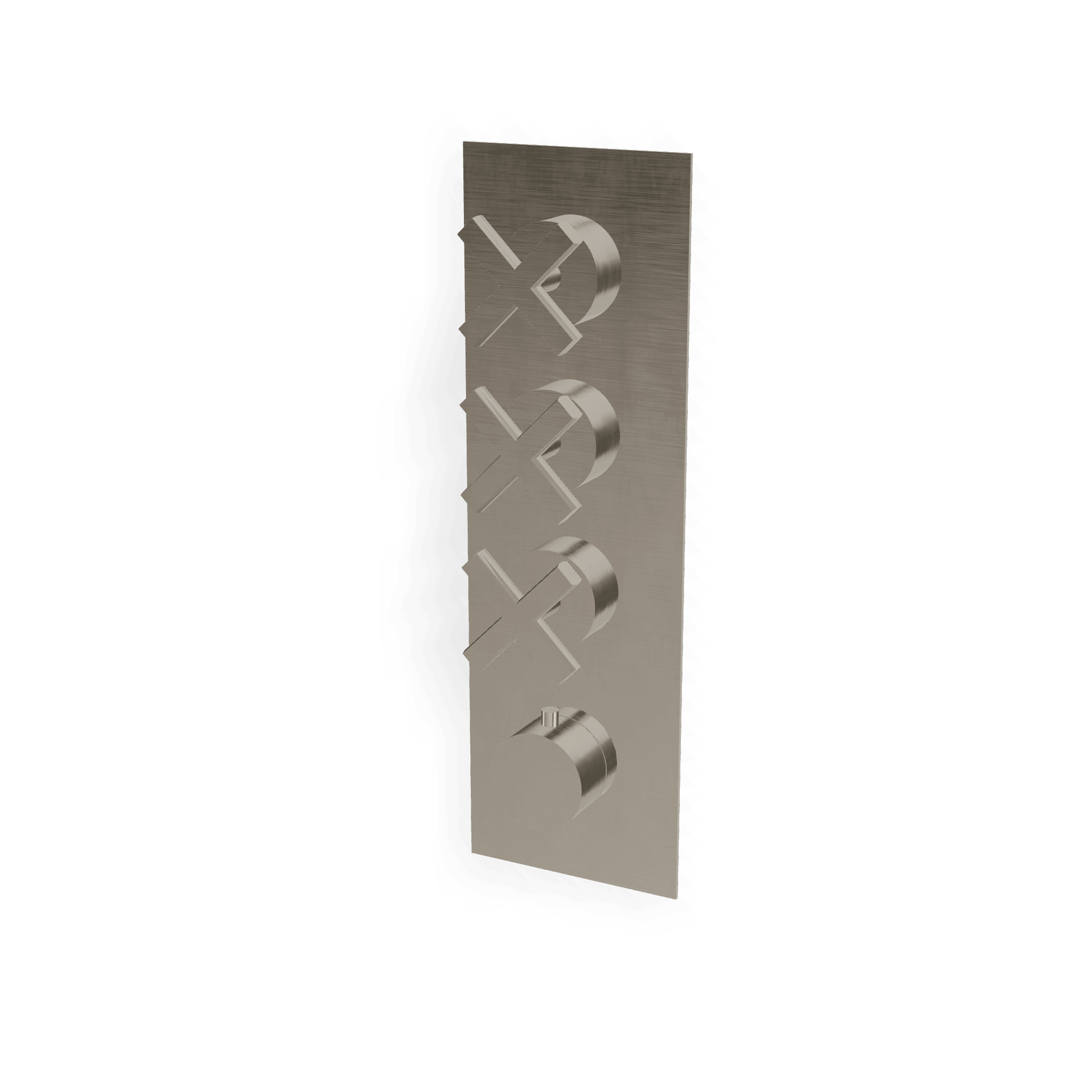 Внешняя часть термостатического смесителя для душа на 3 потребителя Line