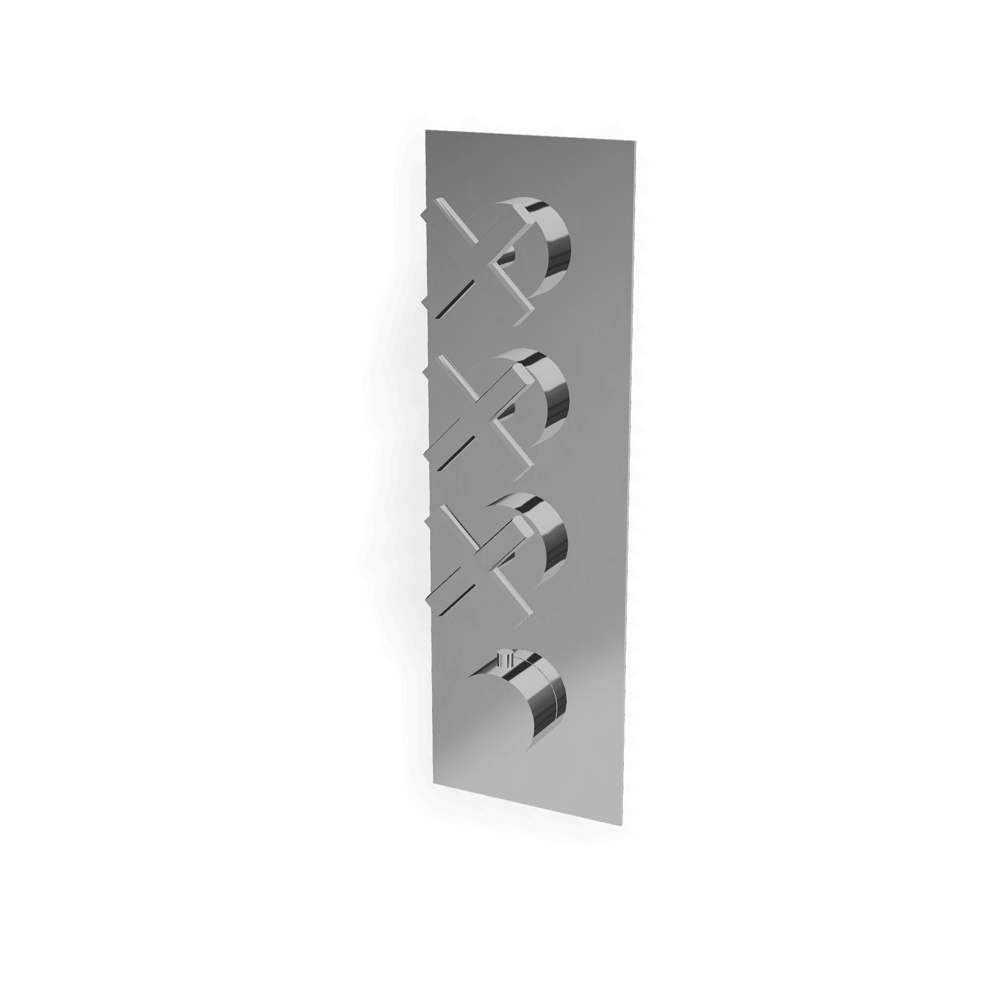 Внешняя часть термостатического смесителя для душа на 3 потребителя Line