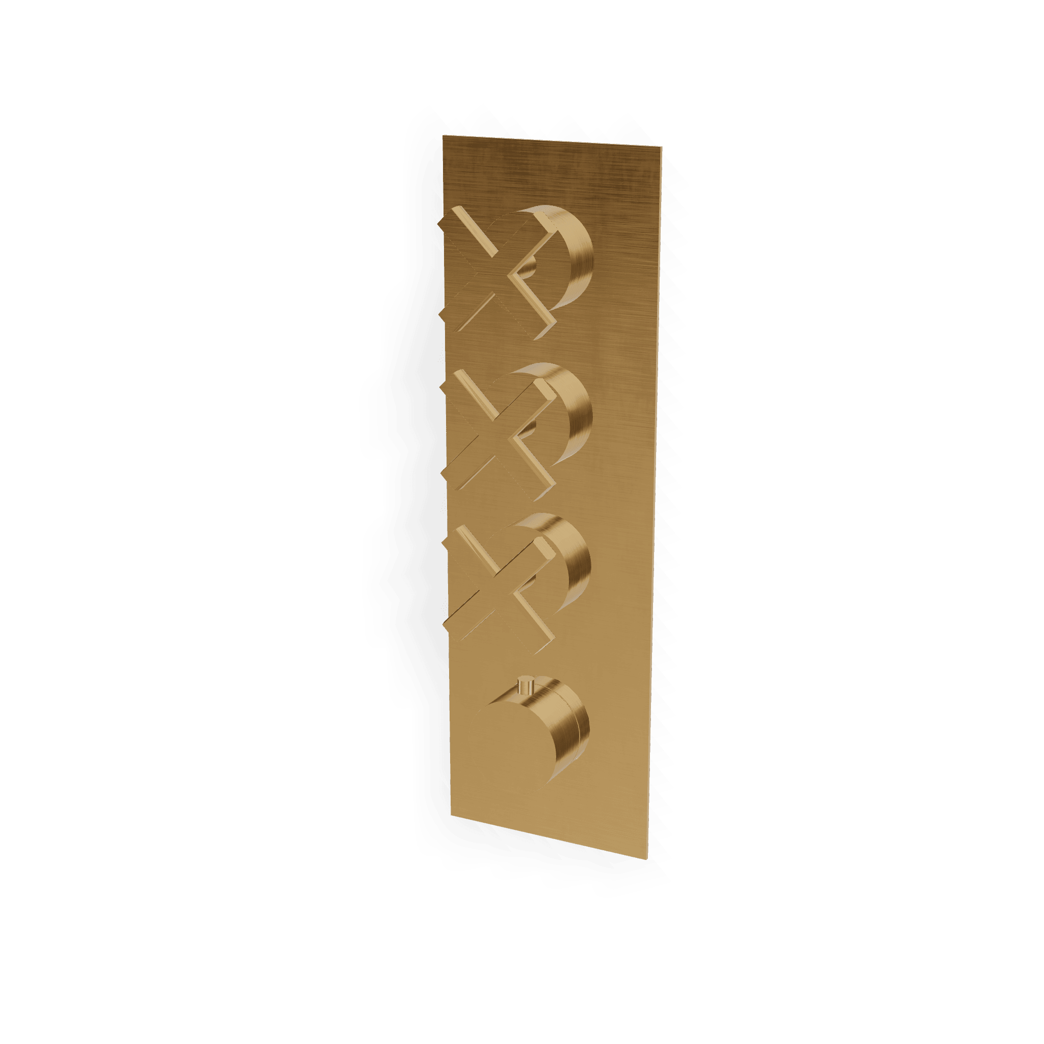 Внешняя часть термостатического смесителя для душа на 3 потребителя Line