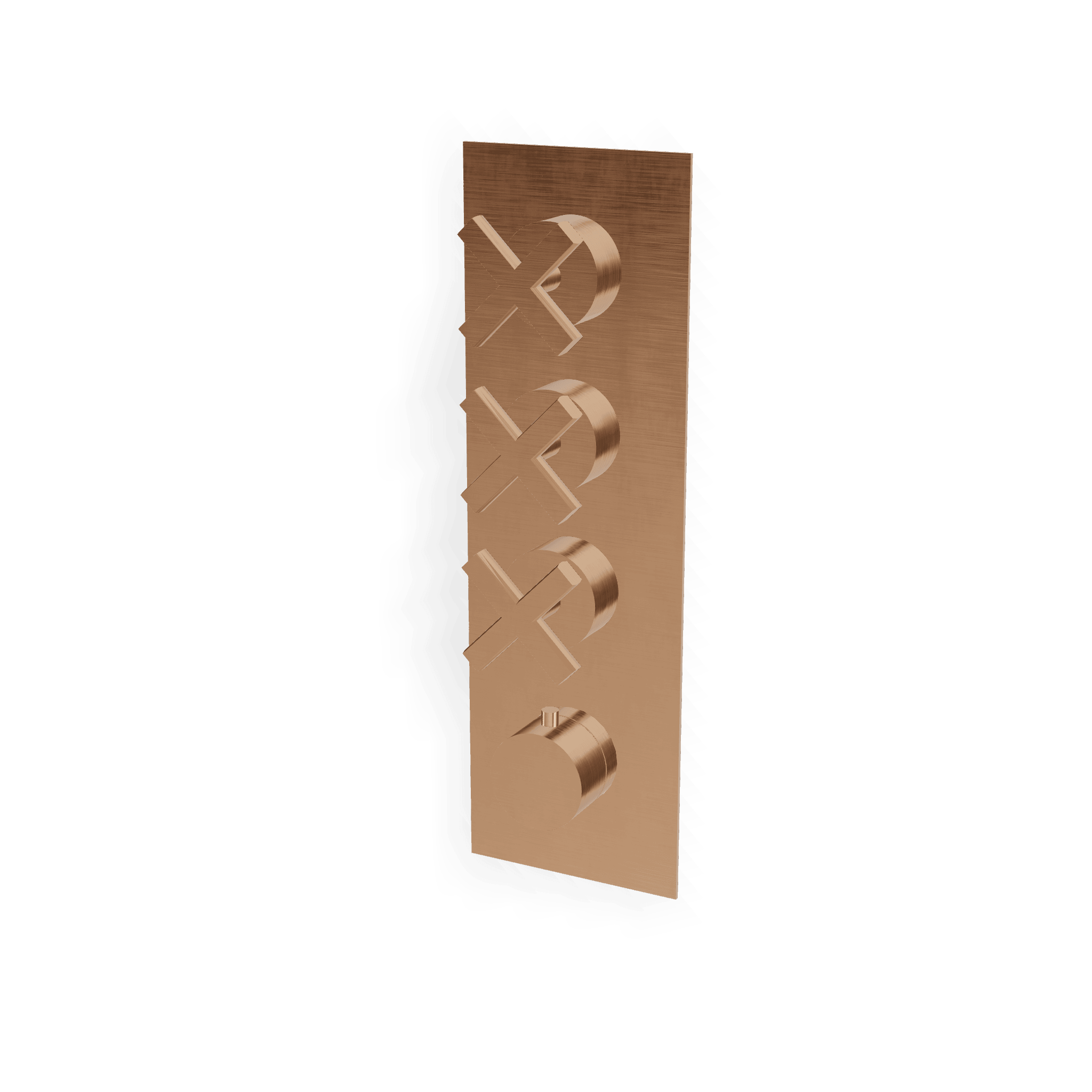 Внешняя часть термостатического смесителя для душа на 3 потребителя Line