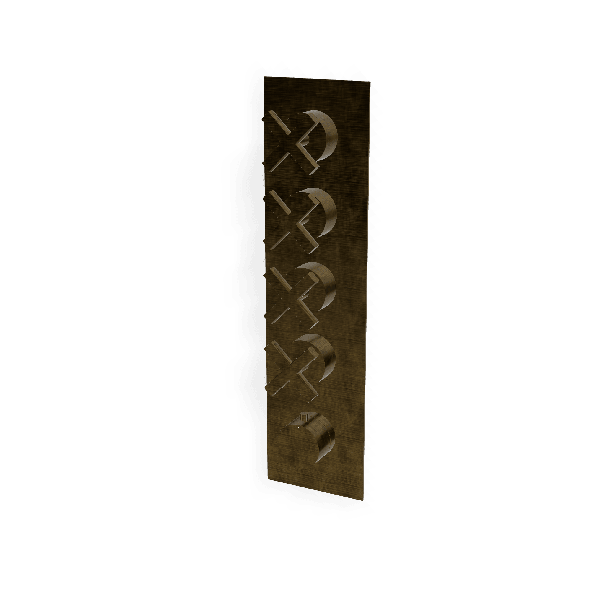 Внешняя часть термостатического смесителя для душа на 4 потребителя Line