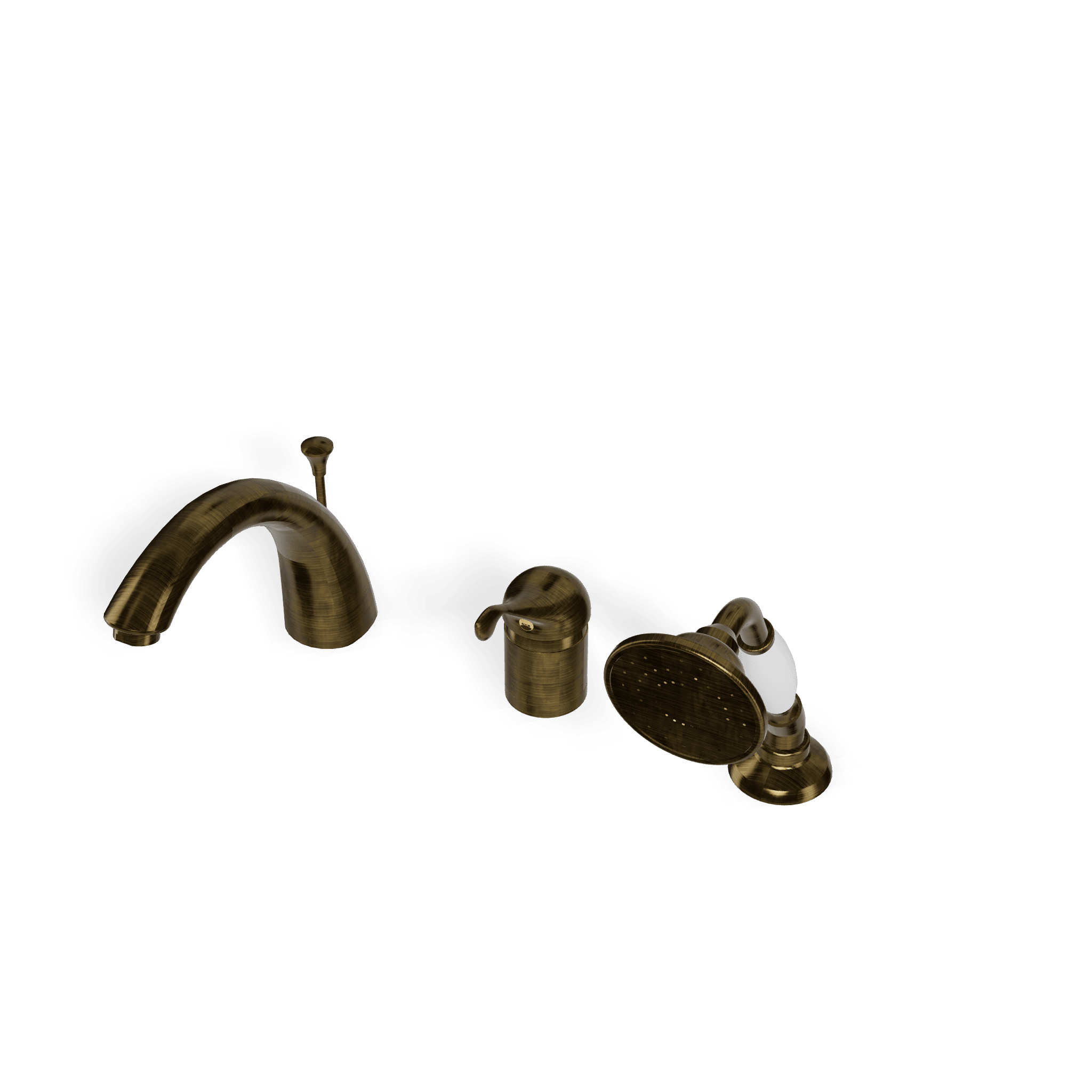 Смеситель на борт ванны на 3 отверстия Picadilly