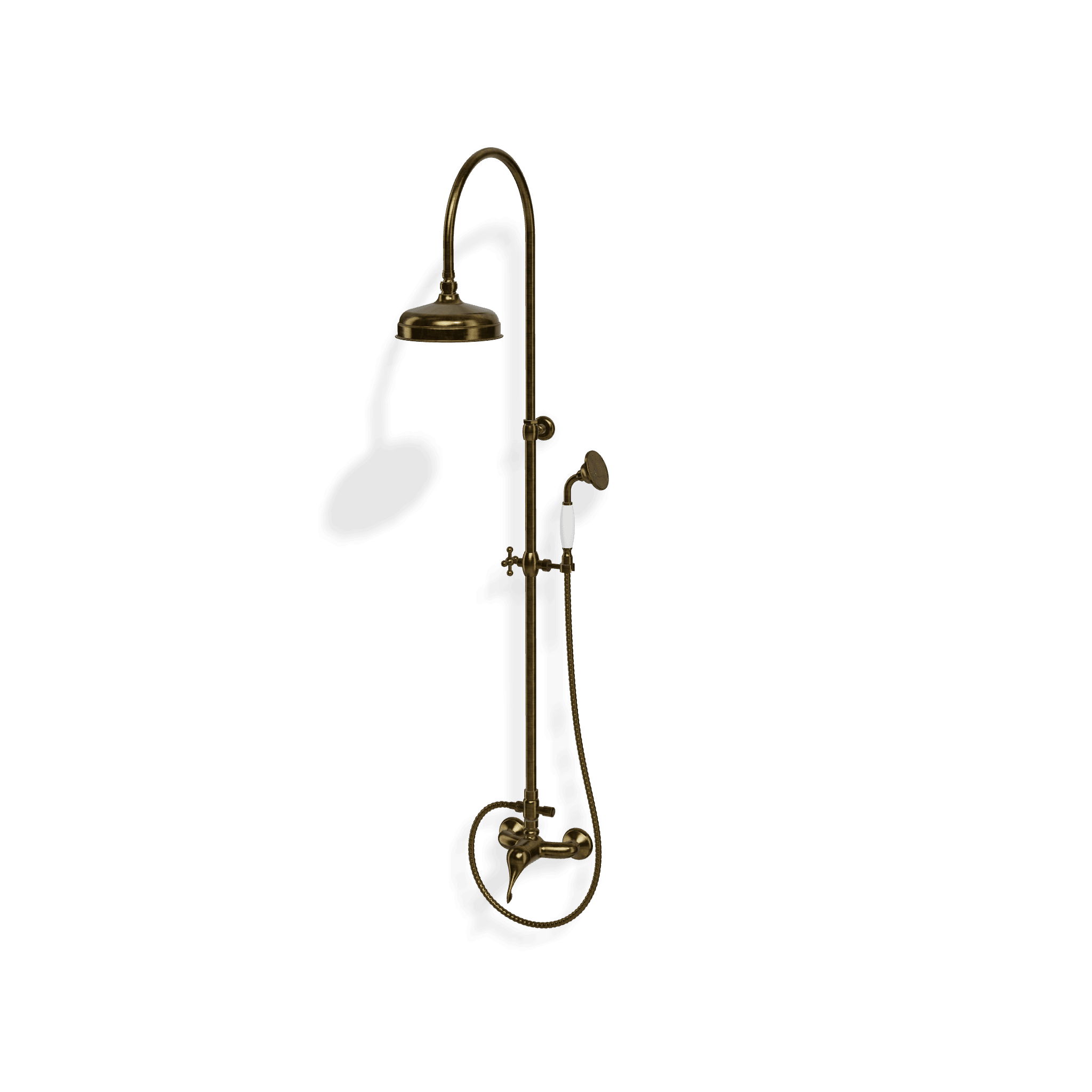 Душевая колонна со смесителем, ручным и верхним душем диаметром 200 мм Piccadilly