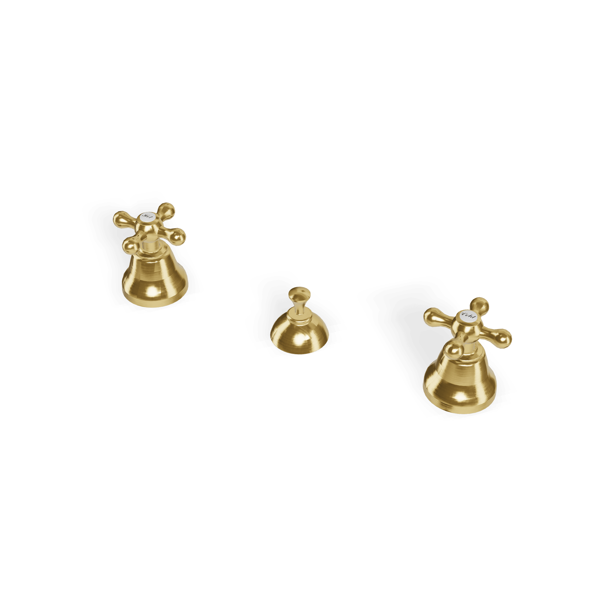 Смеситель для биде без излива на 3 отверстия Romantica