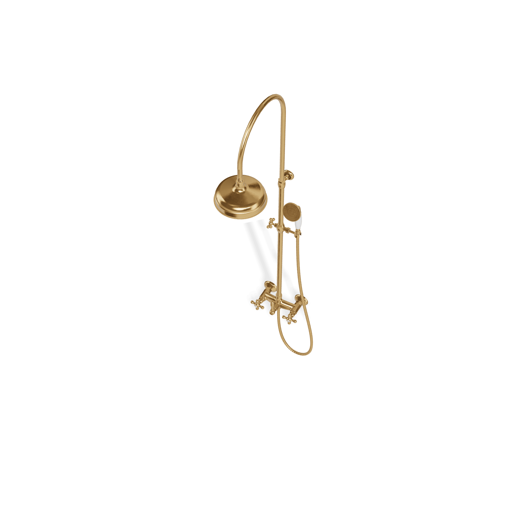 Душевая колонна со смесителем, ручным и верхним душем диаметром 200 мм Romantica