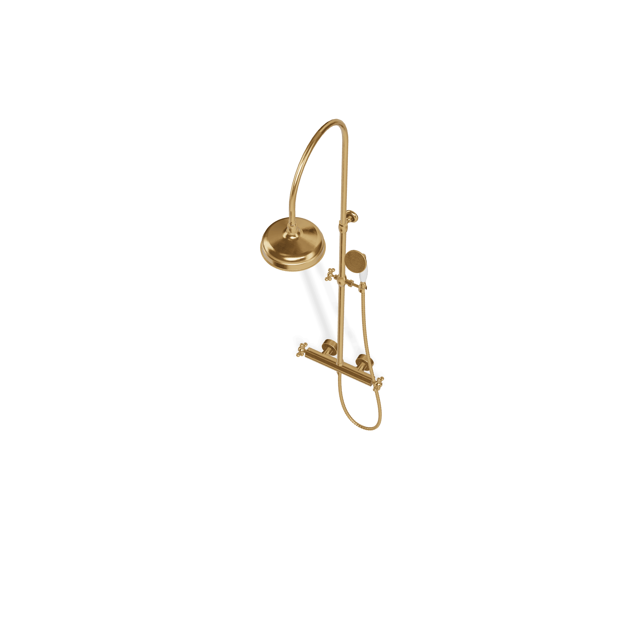 Душевая колонна со смесителем, ручным и верхним душем диаметром 200 мм Romantica