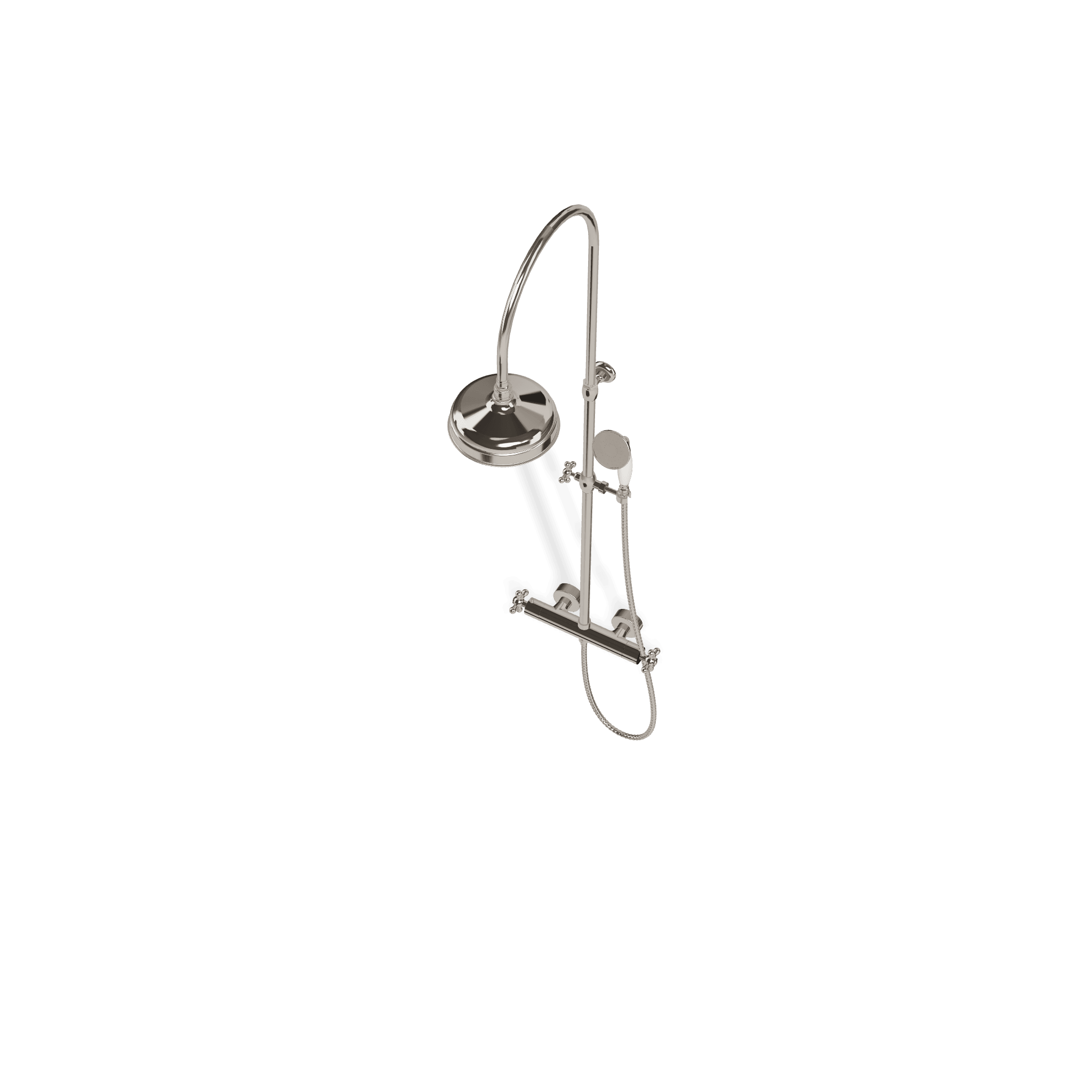 Душевая колонна со смесителем, ручным и верхним душем диаметром 200 мм Romantica