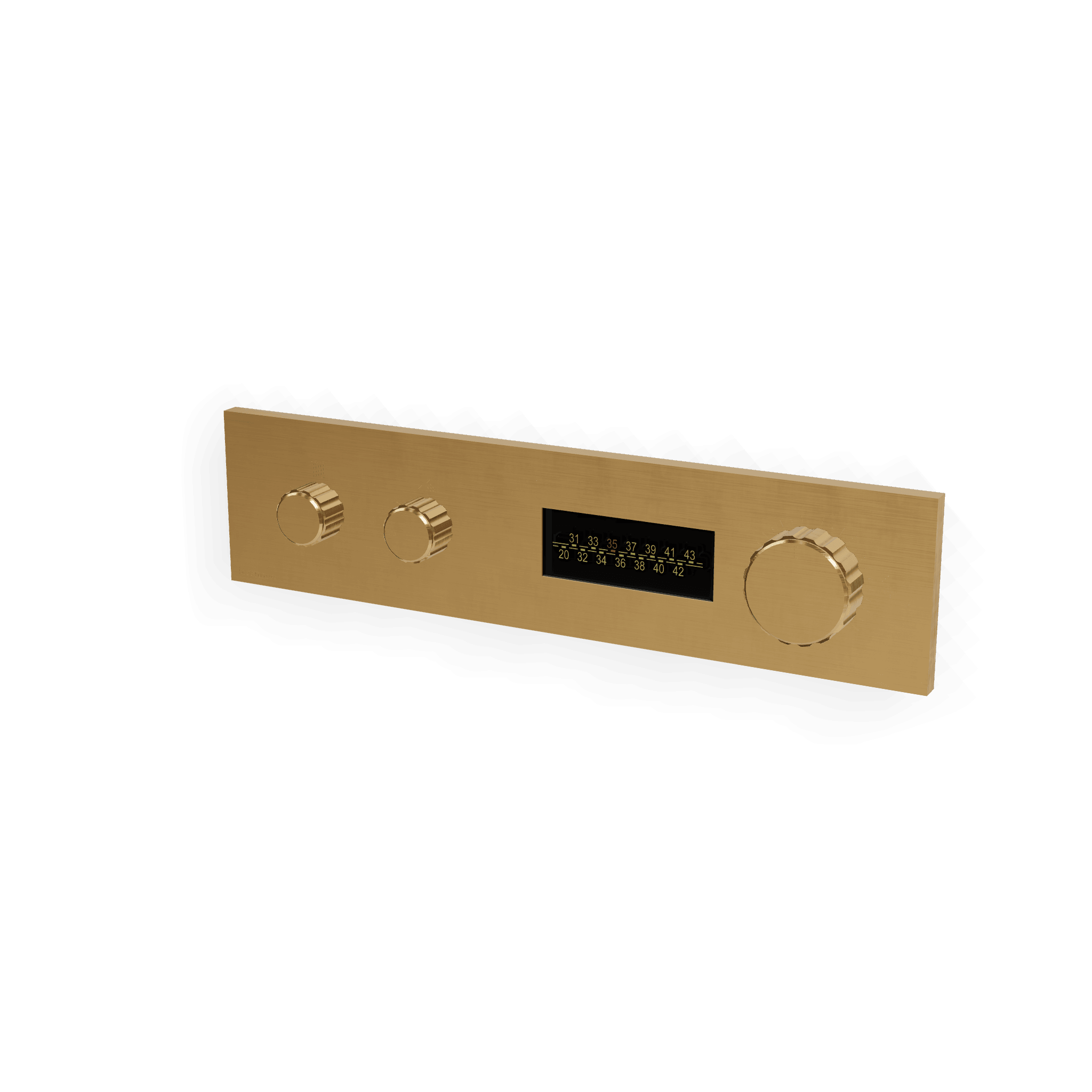 Внешняя часть термостатического смесителя для душа на 2 потребителя W-70S