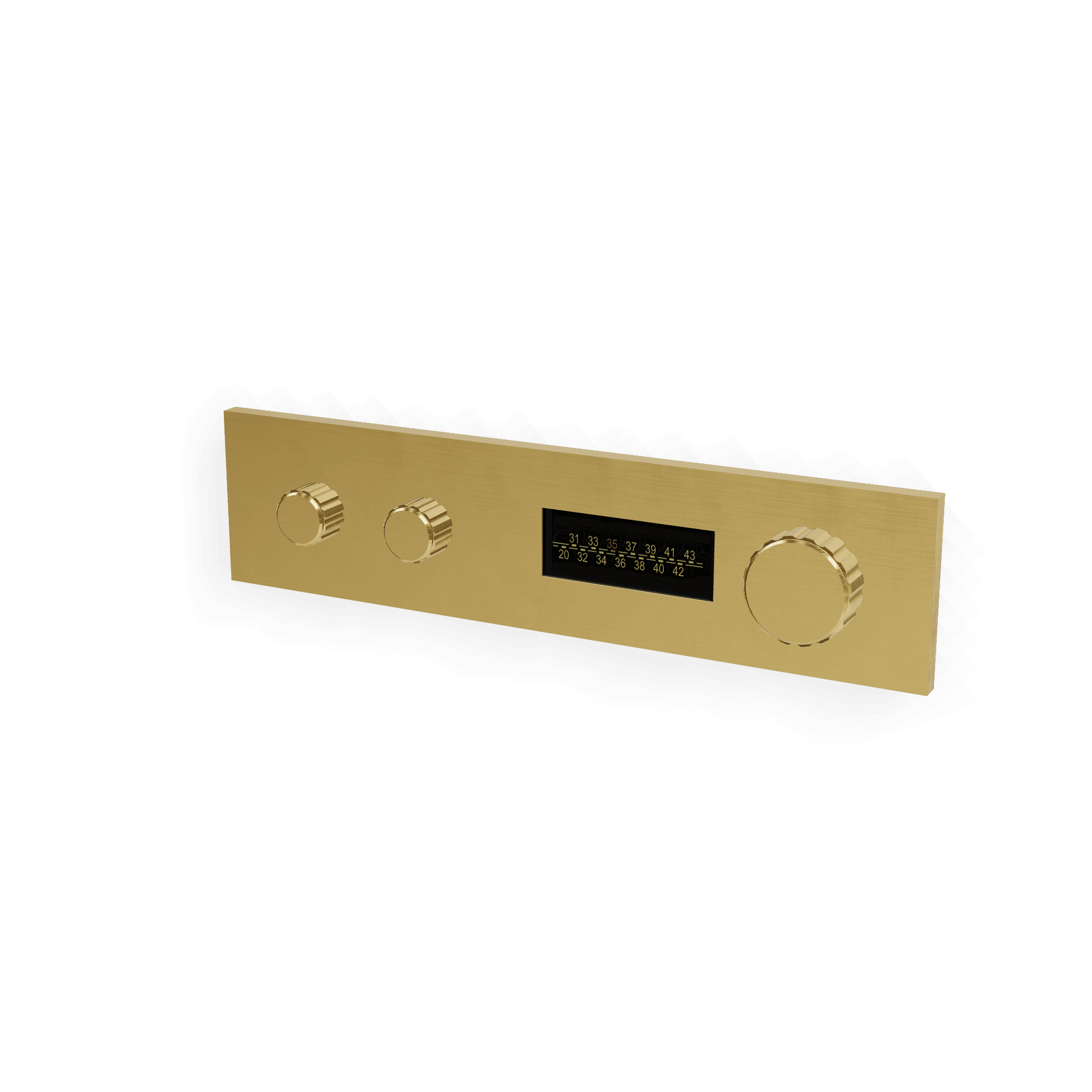 Внешняя часть термостатического смесителя для душа на 2 потребителя W-70S