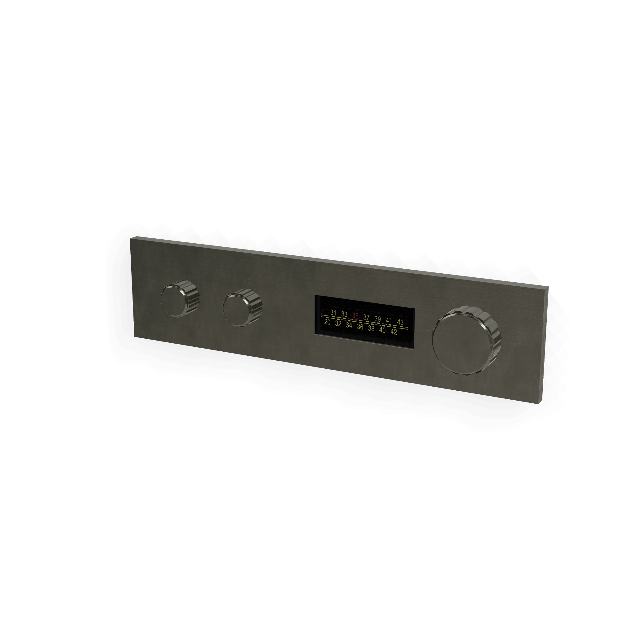 Внешняя часть термостатического смесителя для душа на 2 потребителя W-70S