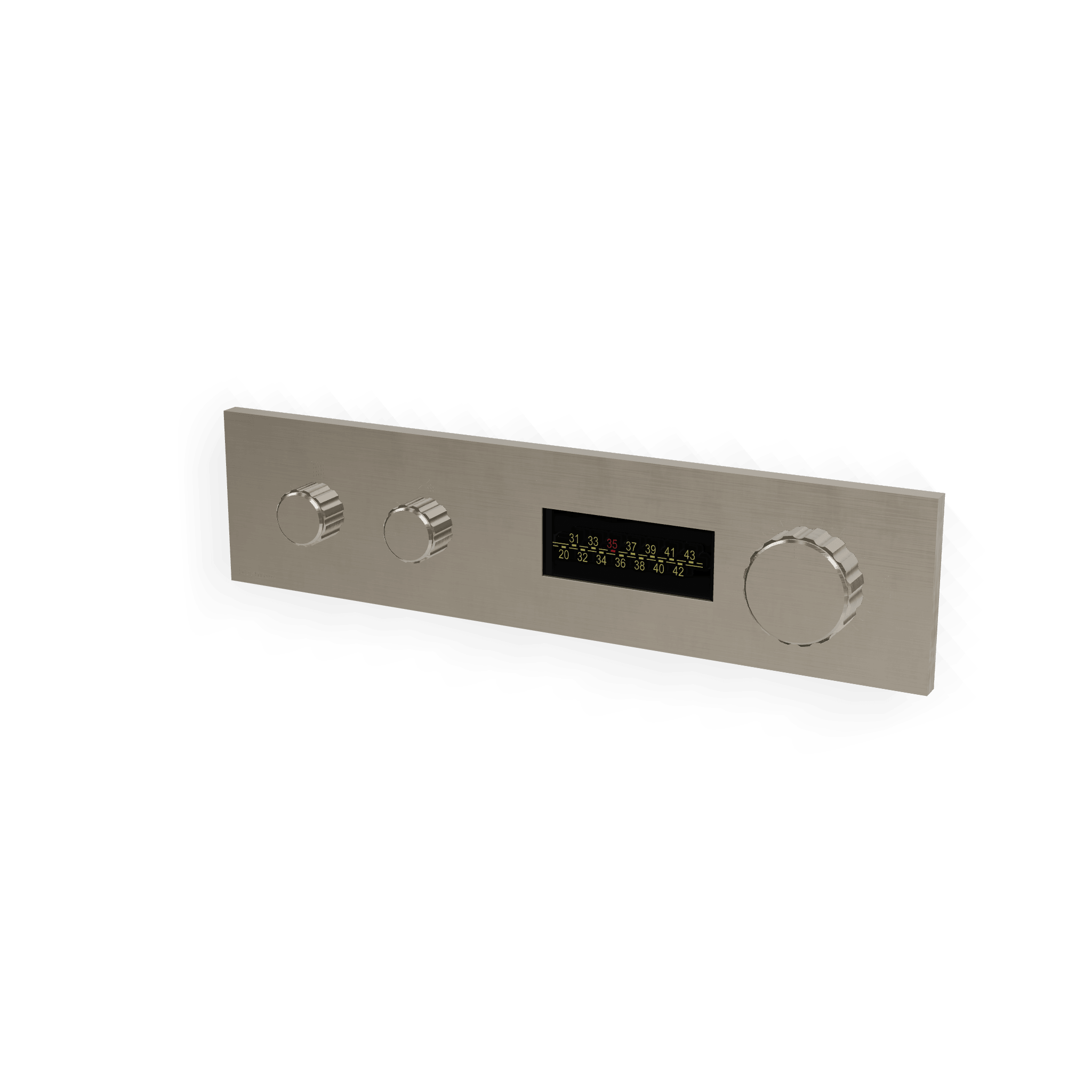 Внешняя часть термостатического смесителя для душа на 2 потребителя W-70S