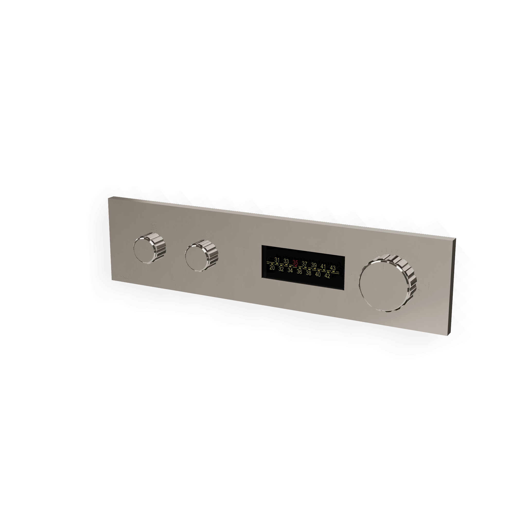 Внешняя часть термостатического смесителя для душа на 2 потребителя W-70S