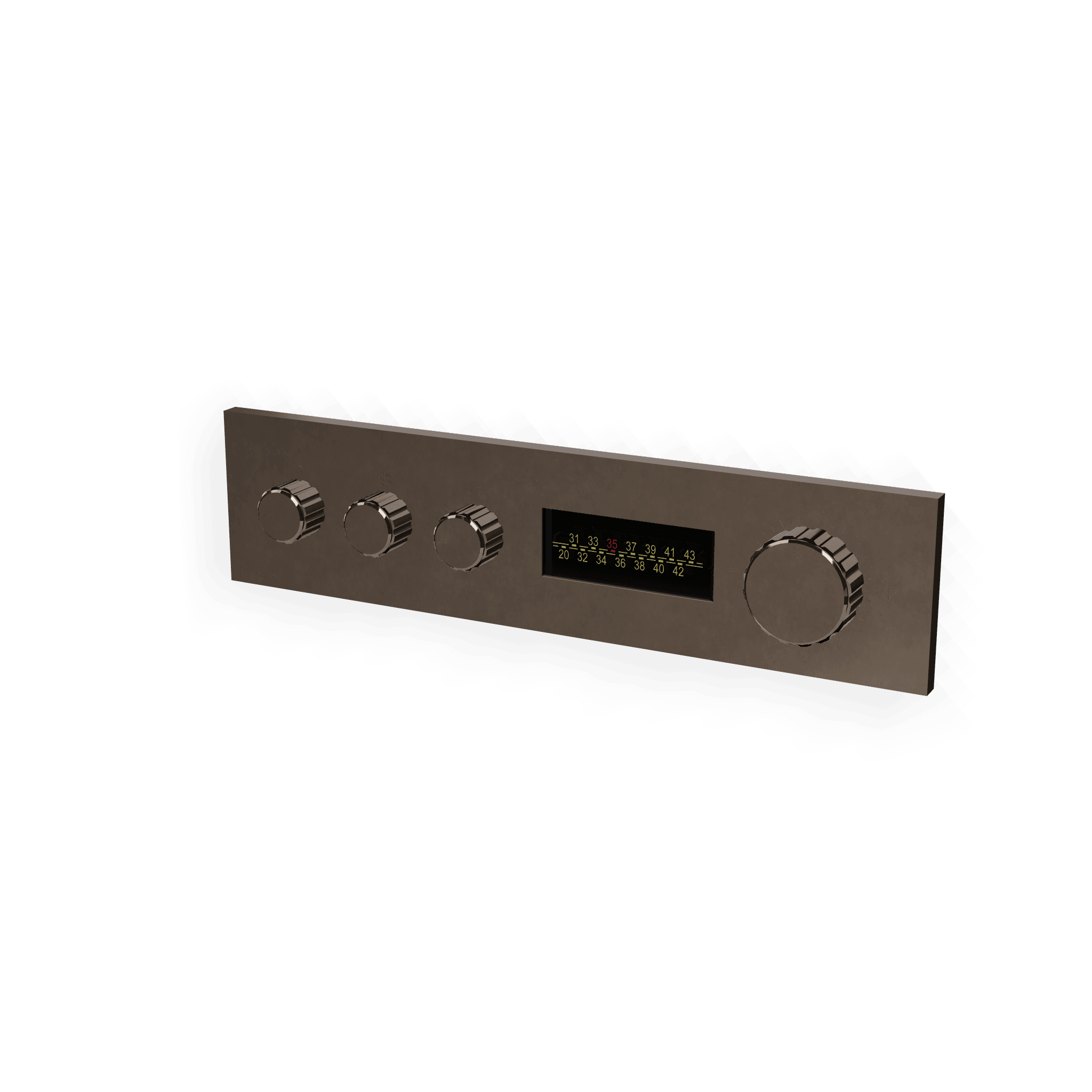 Внешняя часть термостатического смесителя для душа на 3 потребителя W-70S