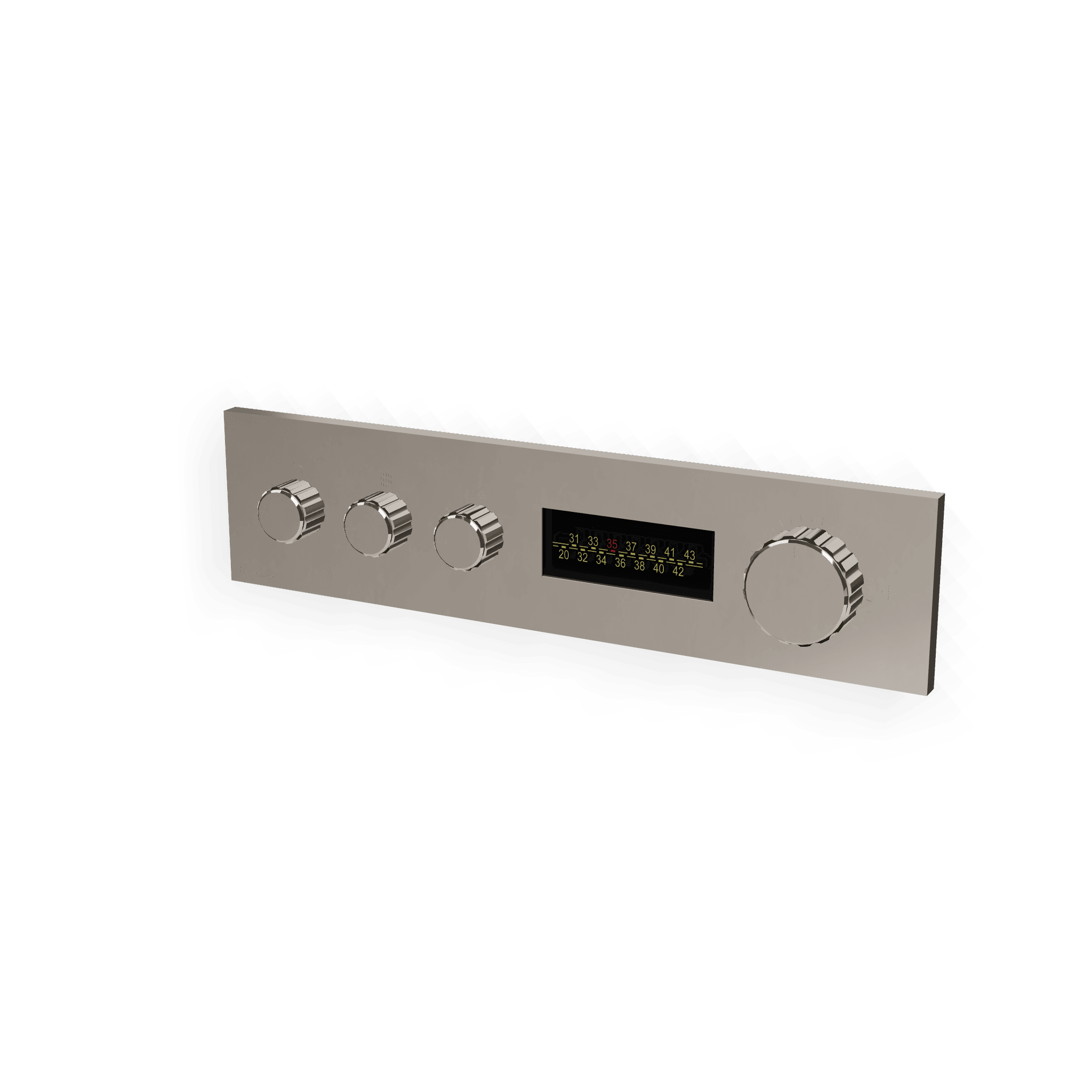 Внешняя часть термостатического смесителя для душа на 3 потребителя W-70S