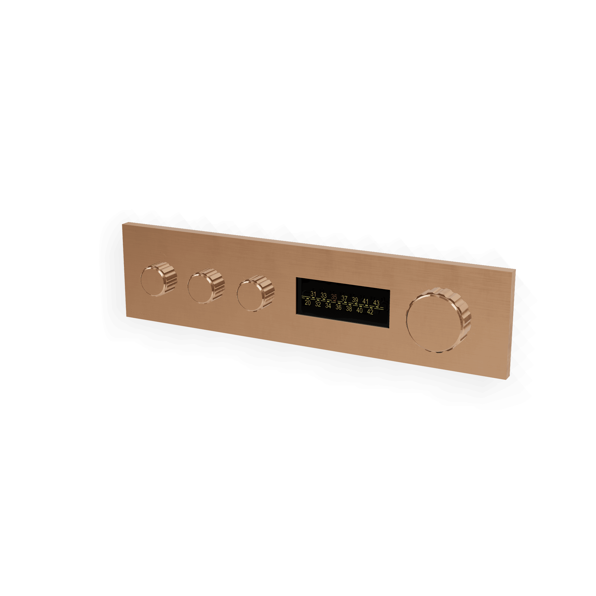 Внешняя часть термостатического смесителя для душа на 3 потребителя W-70S