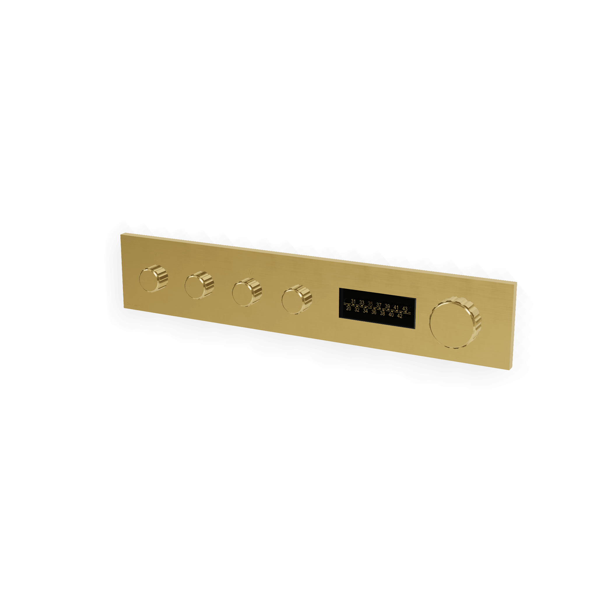 Внешняя часть термостатического смесителя для душа на 4 потребителя W-70S