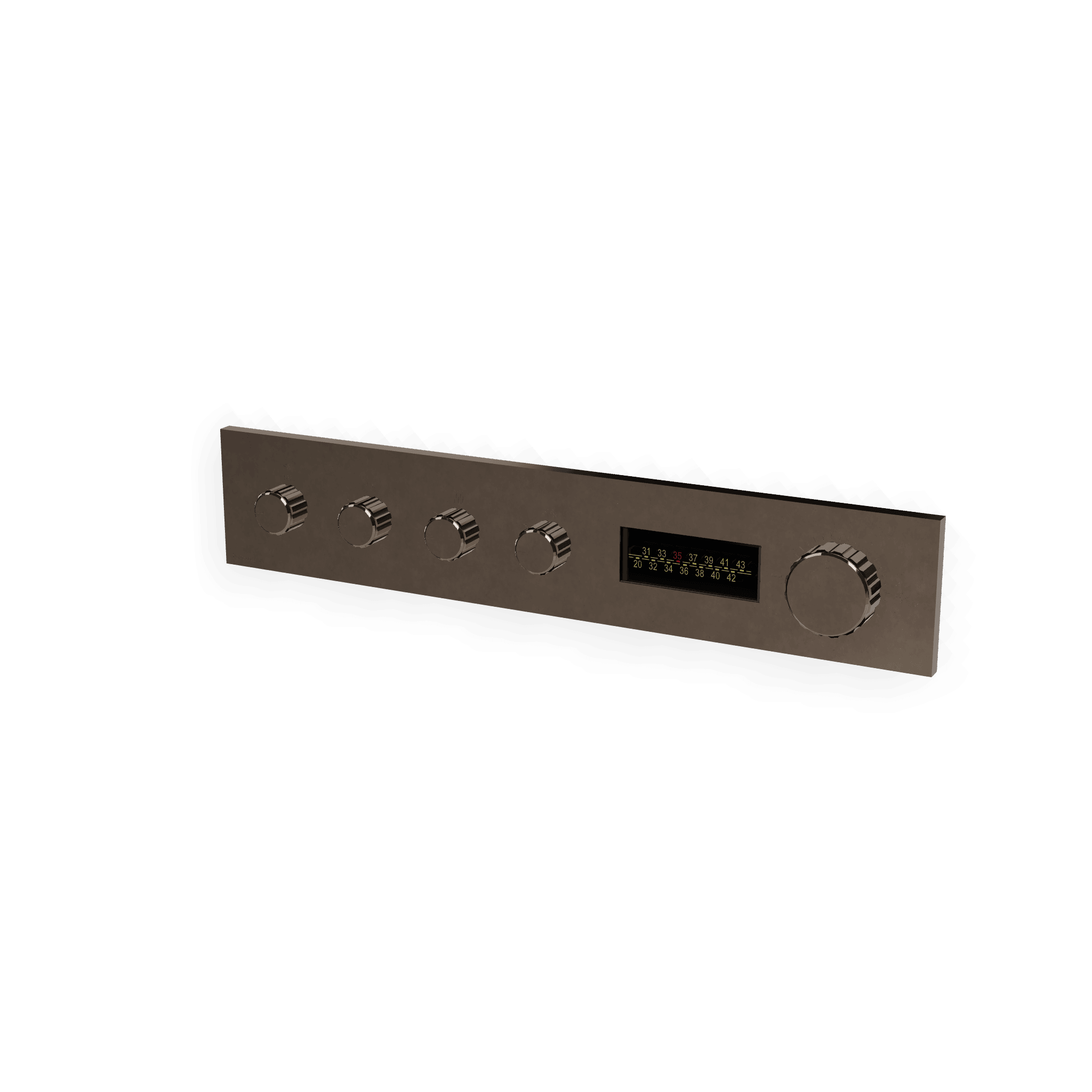 Внешняя часть термостатического смесителя для душа на 4 потребителя W-70S