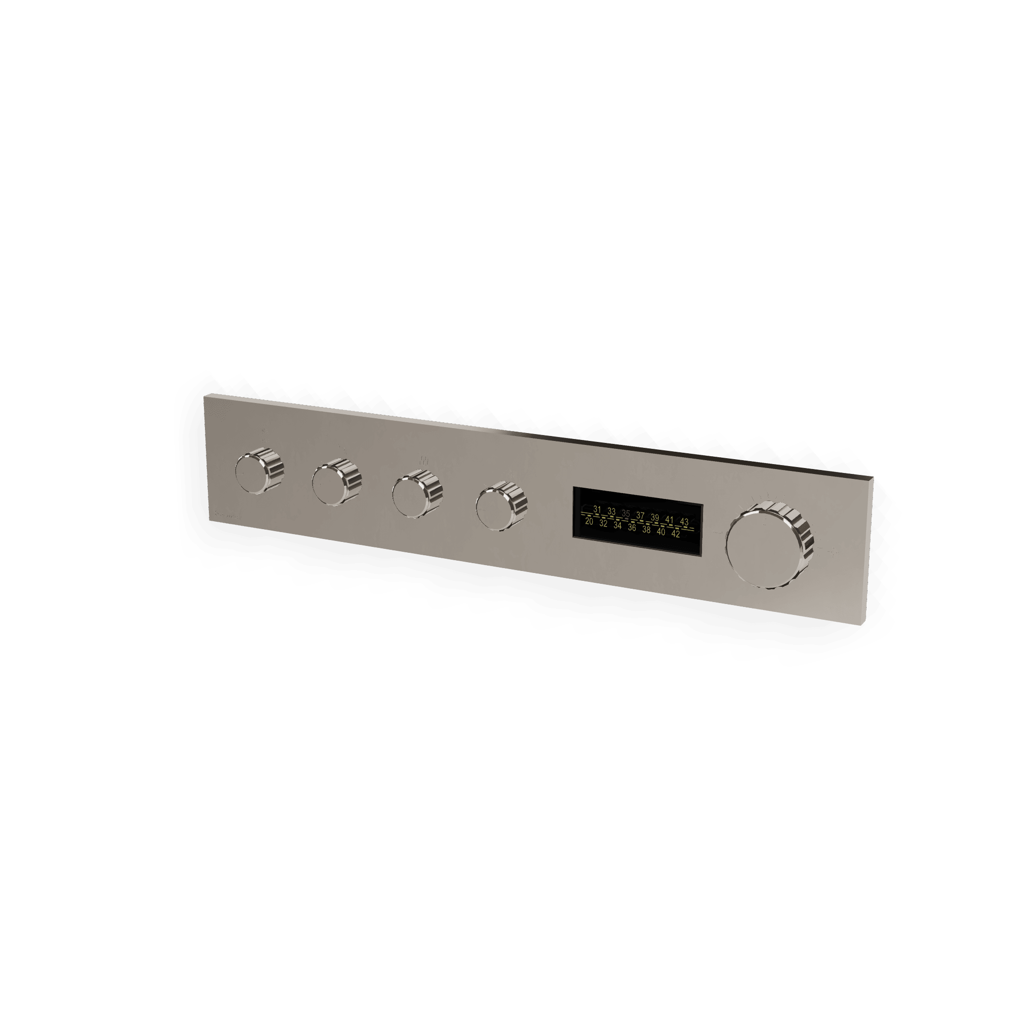 Внешняя часть термостатического смесителя для душа на 4 потребителя W-70S