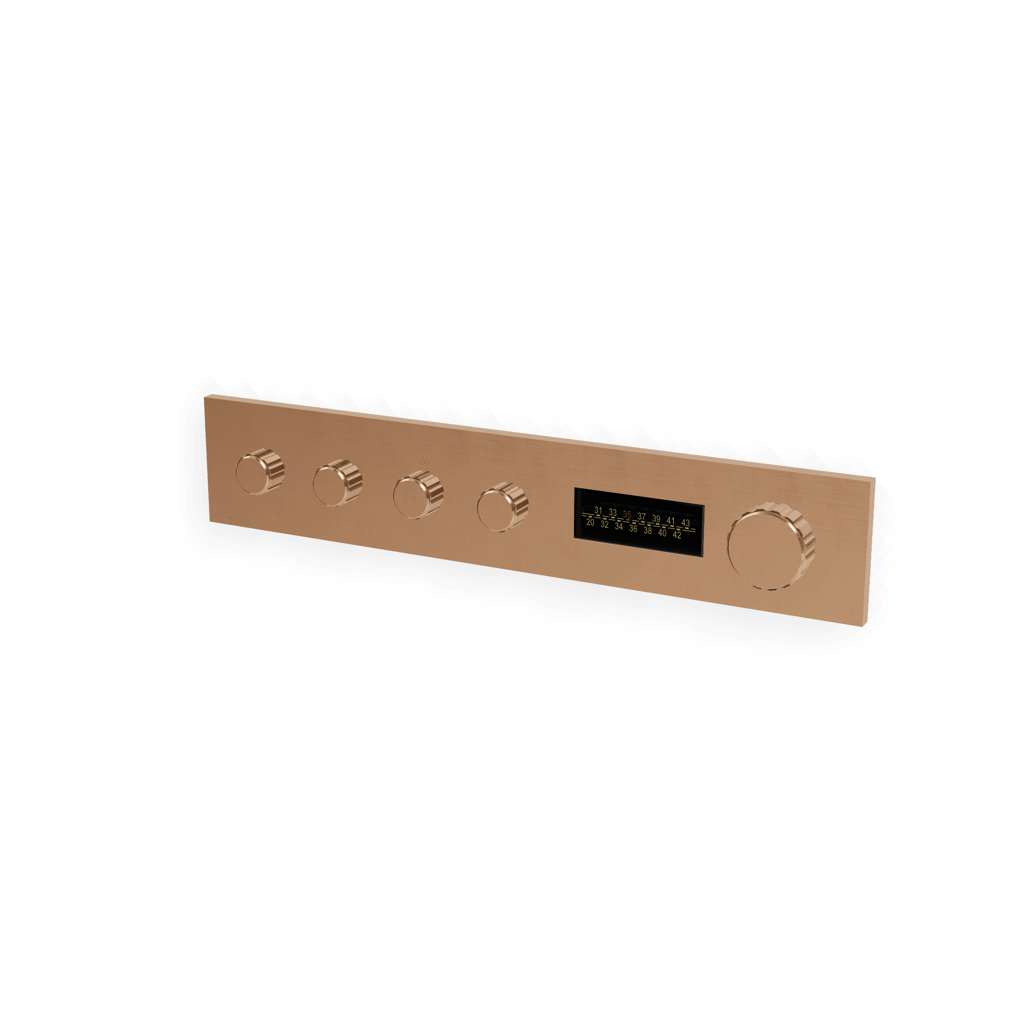 Внешняя часть термостатического смесителя для душа на 4 потребителя W-70S