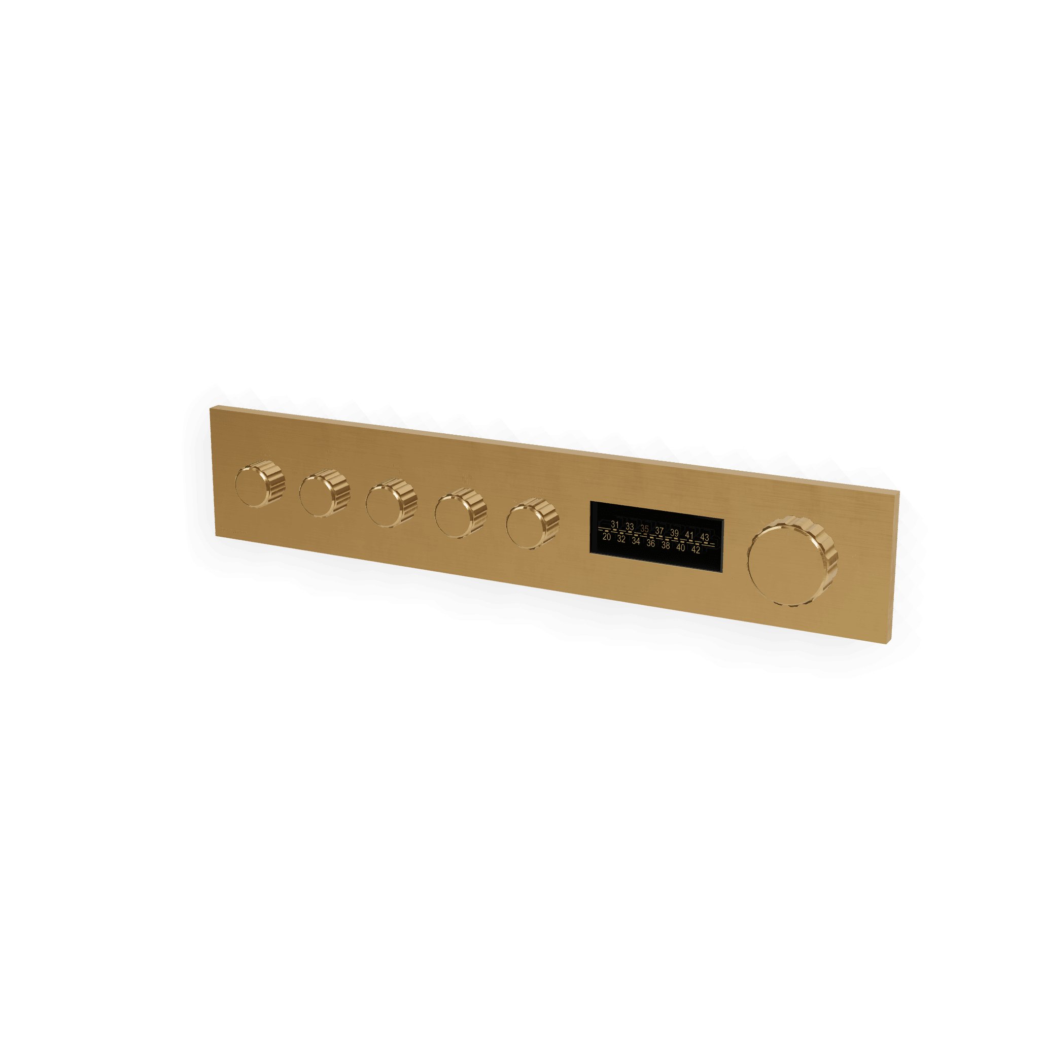 Внешняя часть термостатического смесителя для душа на 5 потребителей W-70S