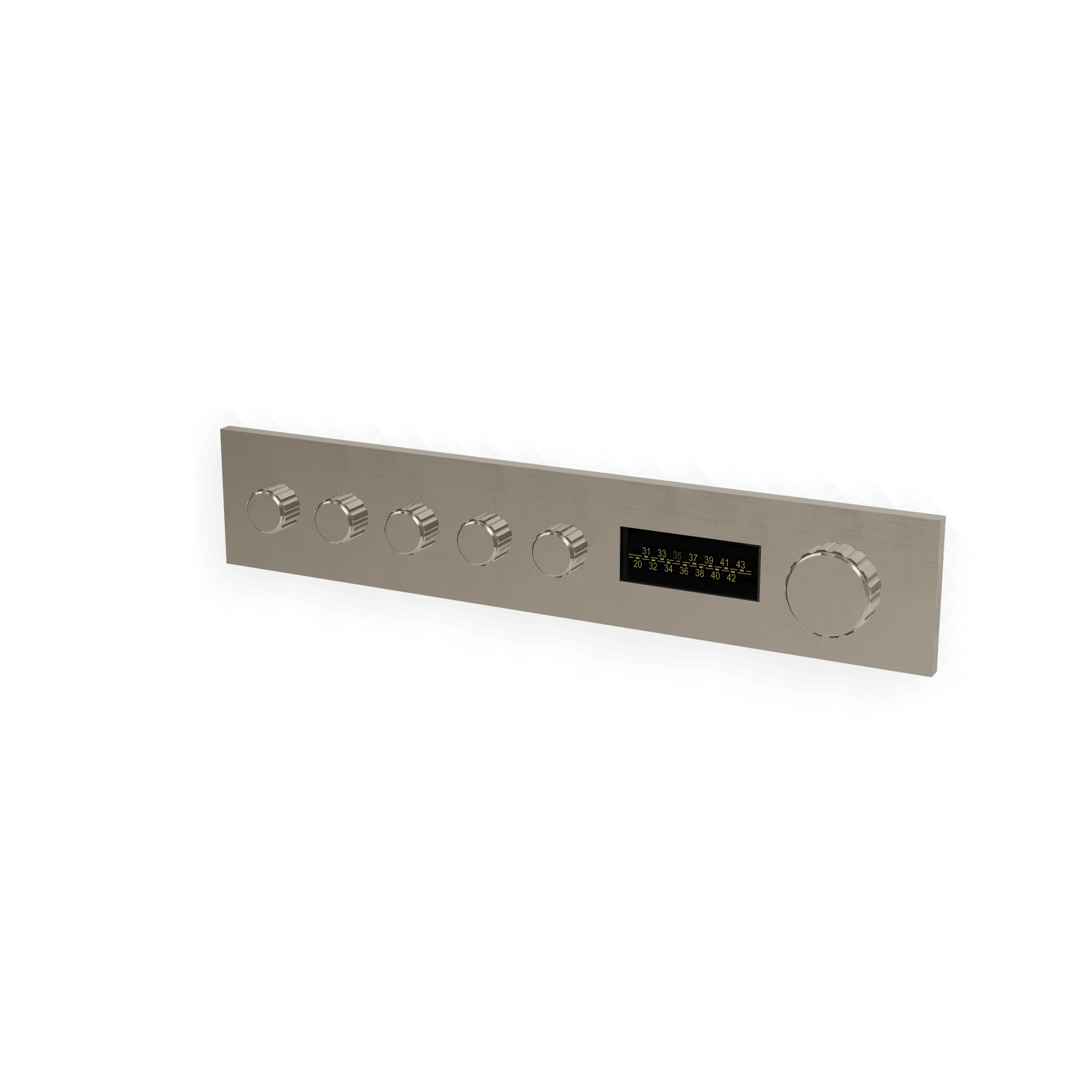 Внешняя часть термостатического смесителя для душа на 5 потребителей W-70S