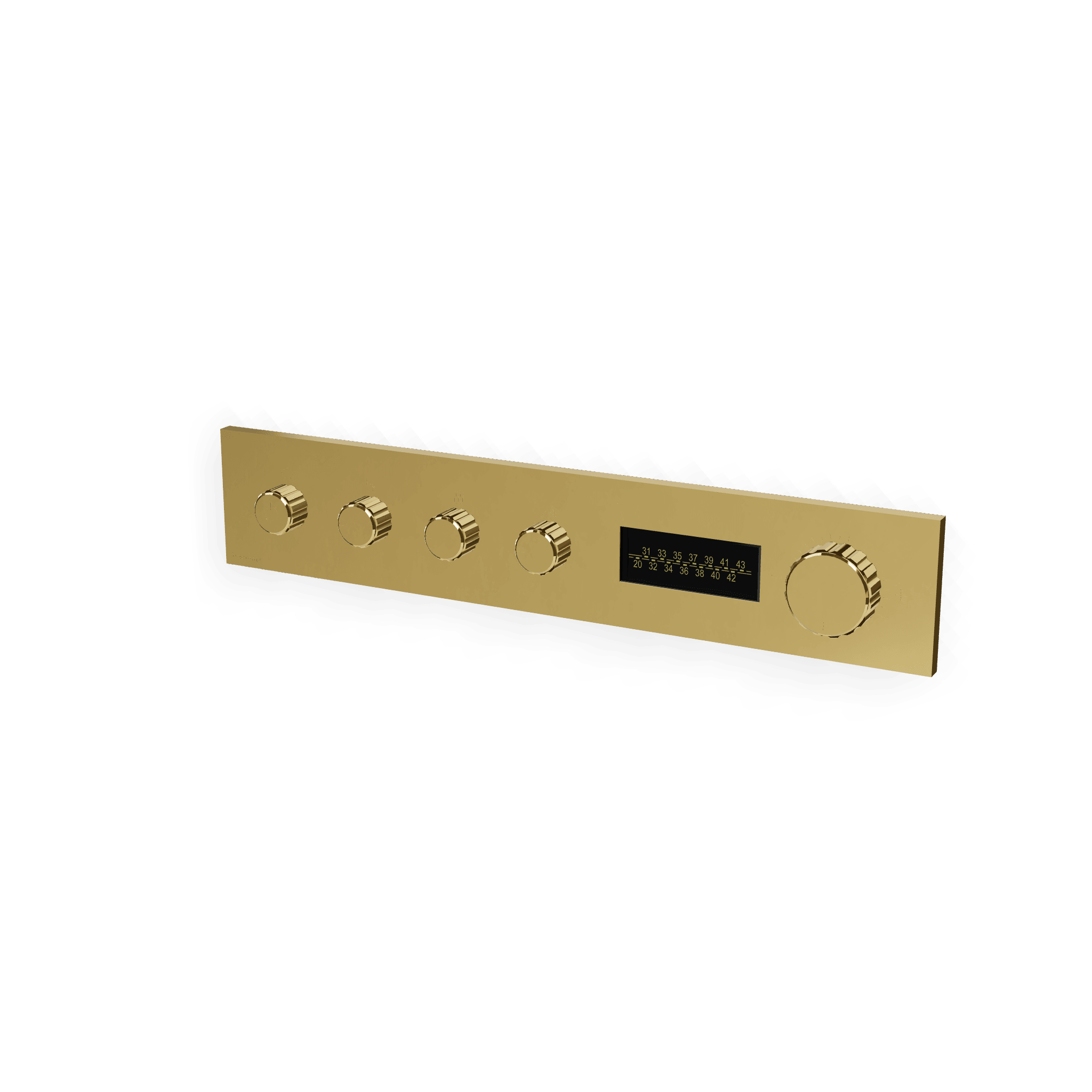 Внешняя часть термостатического смесителя для душа на 3 потребителя + LED W-70S