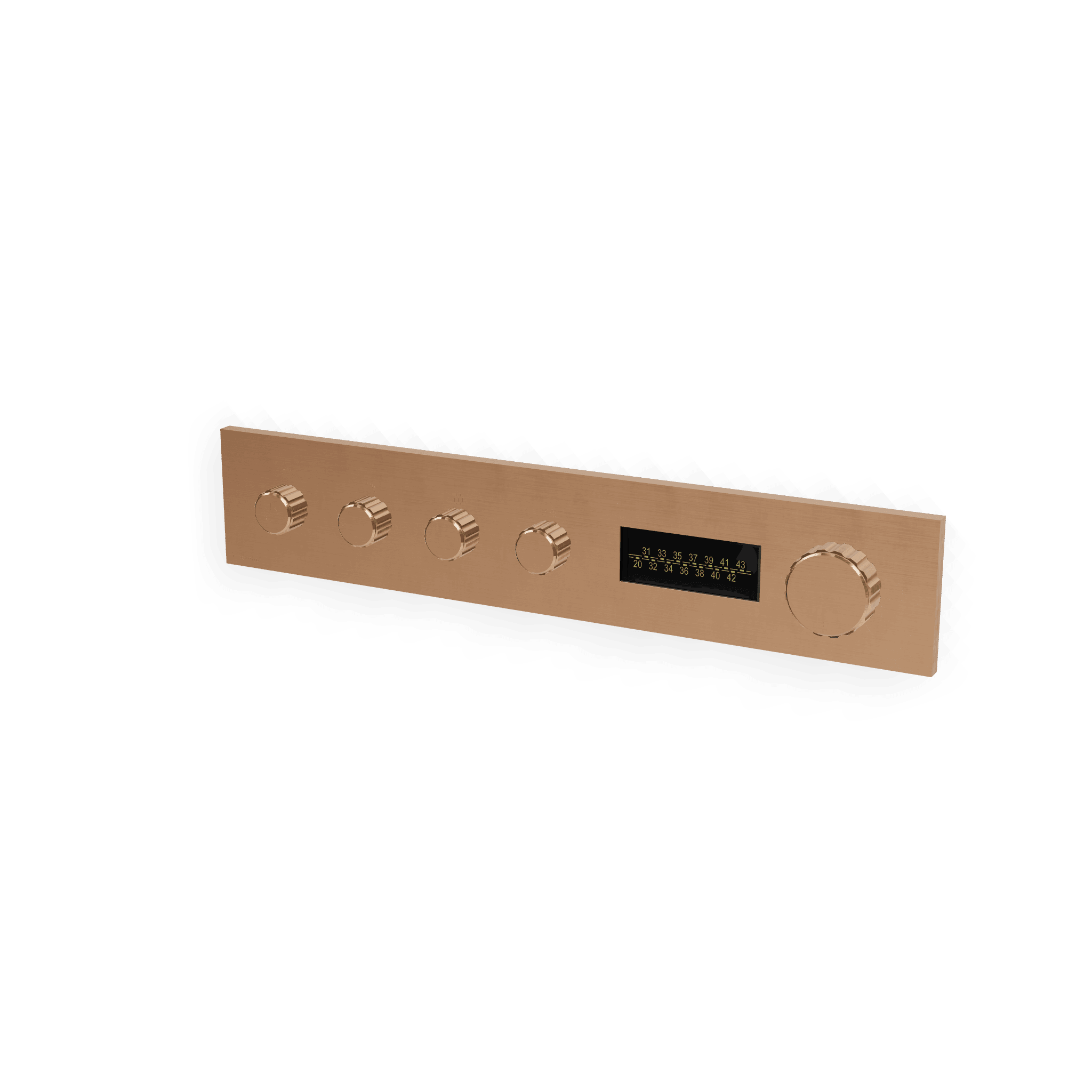 Внешняя часть термостатического смесителя для душа на 3 потребителя + LED W-70S