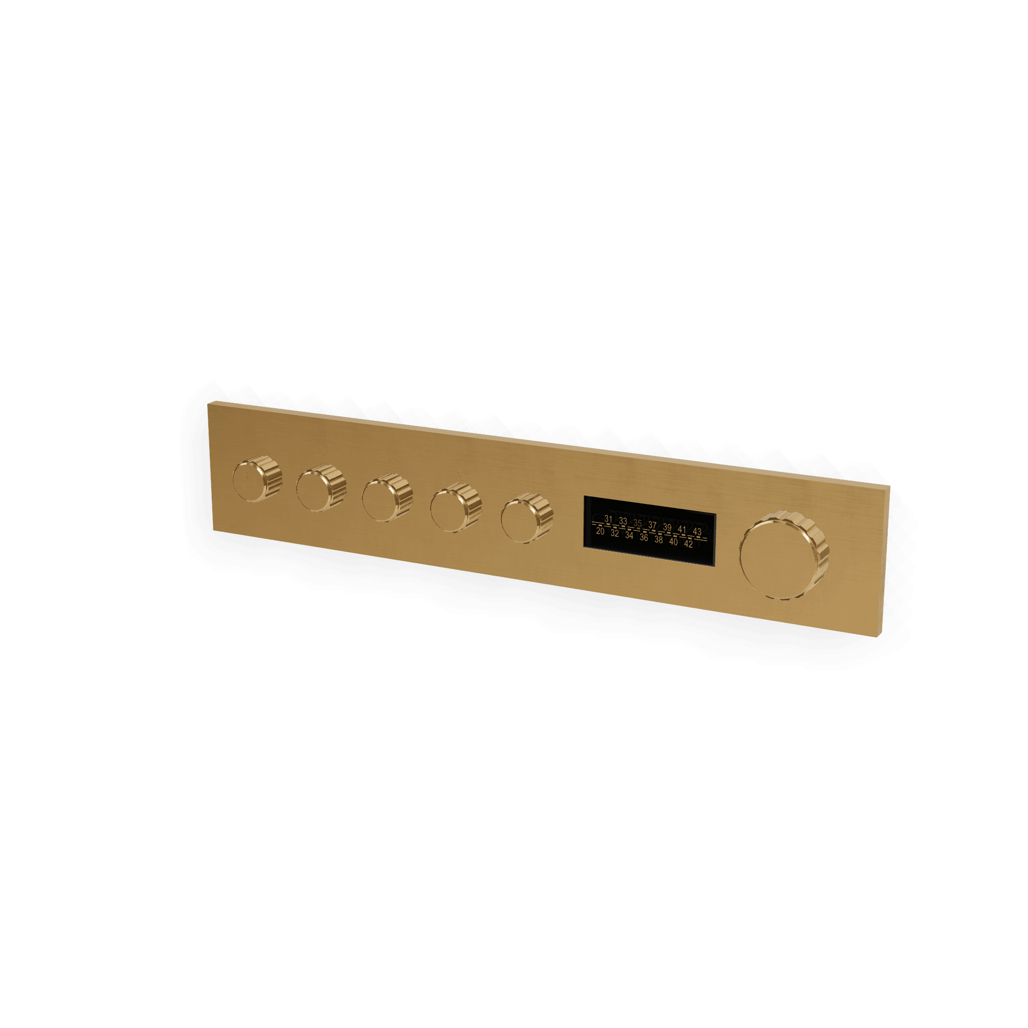 Внешняя часть термостатического смесителя для душа на 4 потребителя + LED W-70S