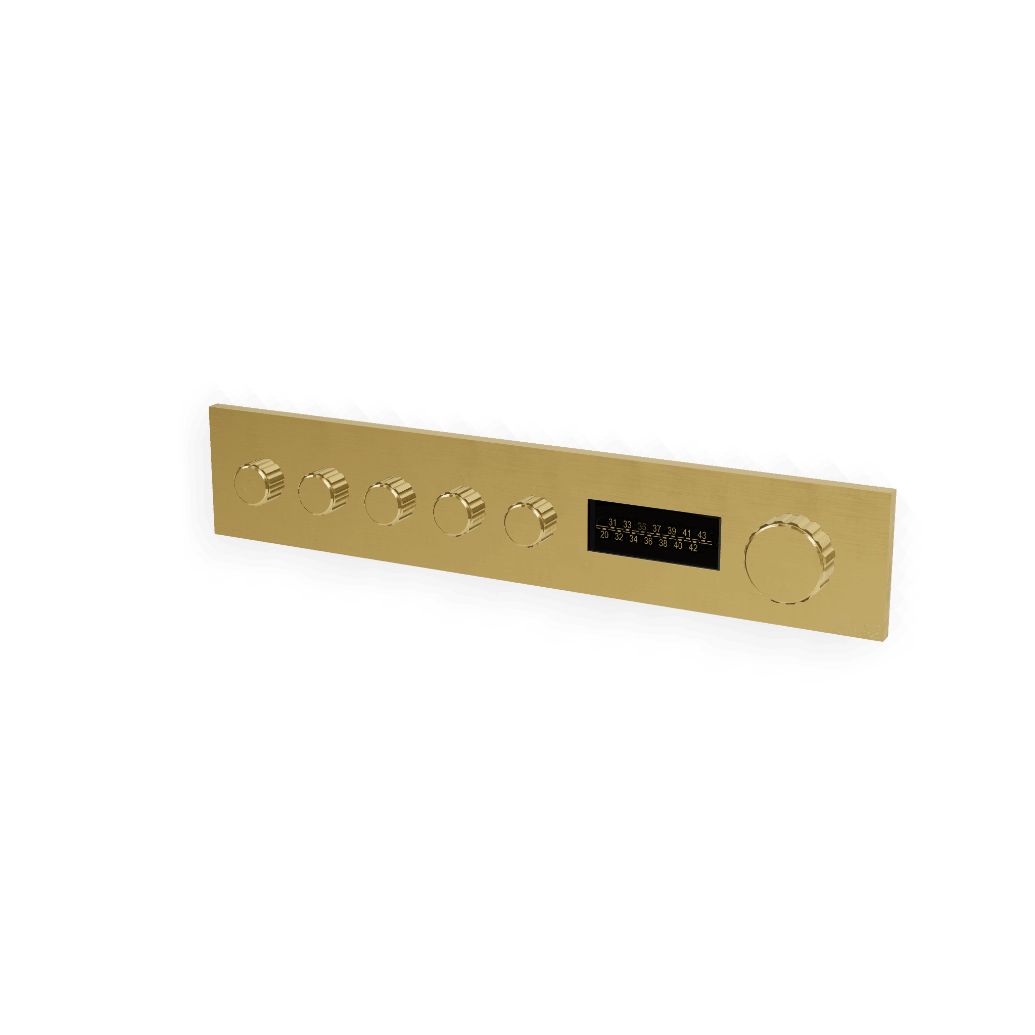 Внешняя часть термостатического смесителя для душа на 4 потребителя + LED W-70S