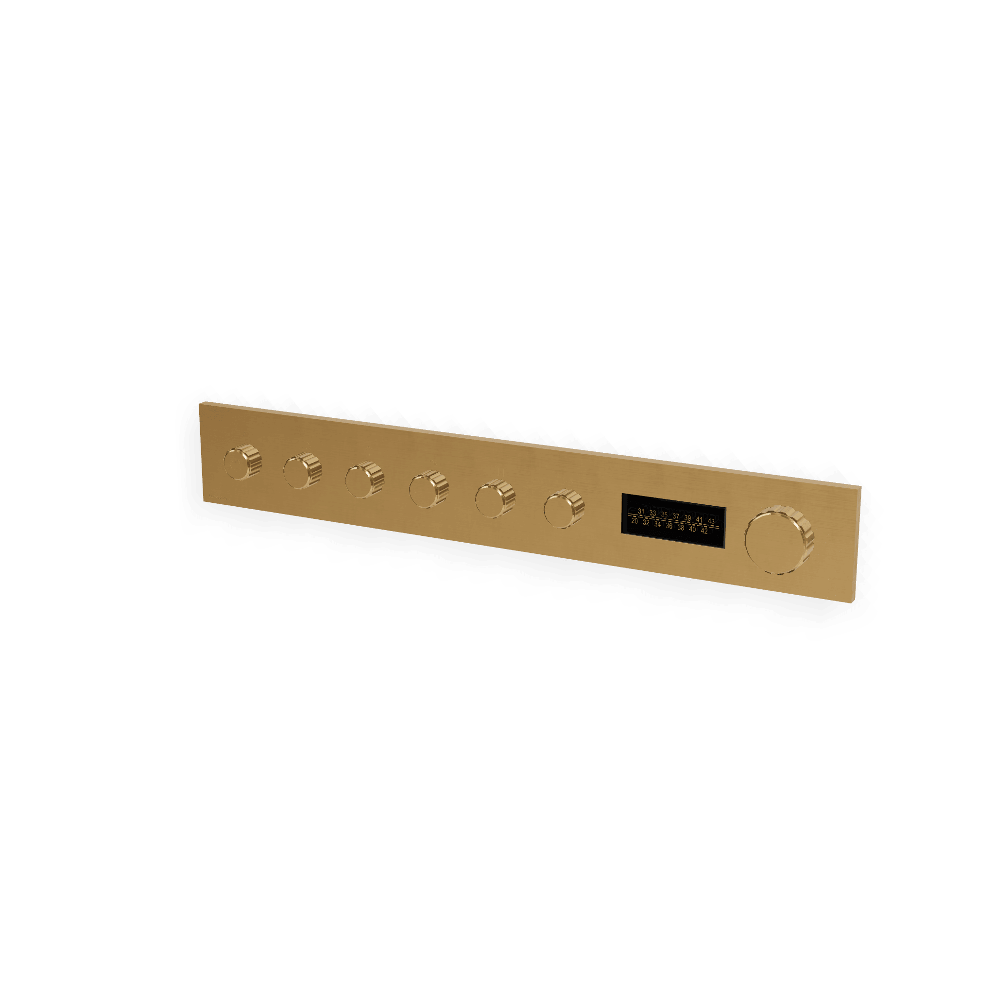 Внешняя часть термостатического смесителя для душа на 5 потребителей + LED W-70S