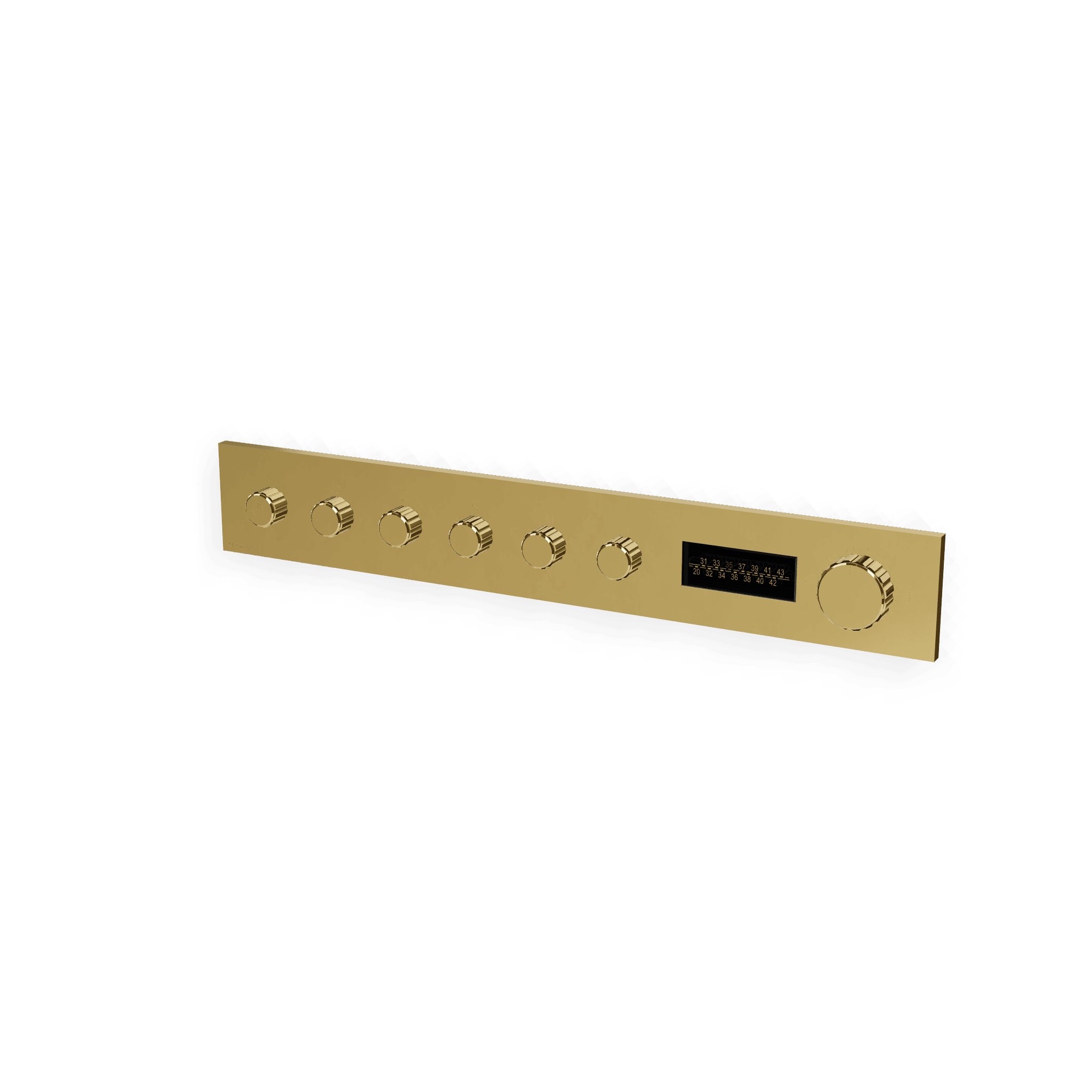 Внешняя часть термостатического смесителя для душа на 5 потребителей + LED W-70S