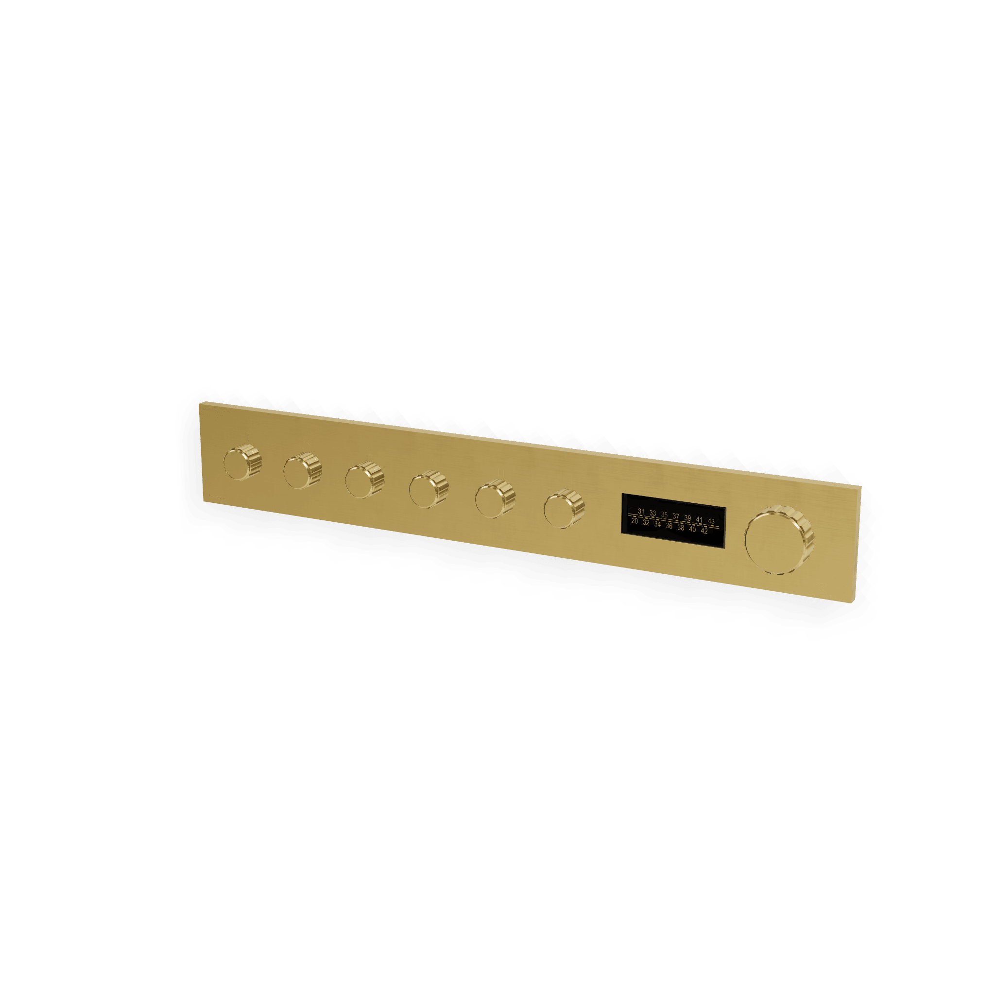 Внешняя часть термостатического смесителя для душа на 6 потребителей W-70S