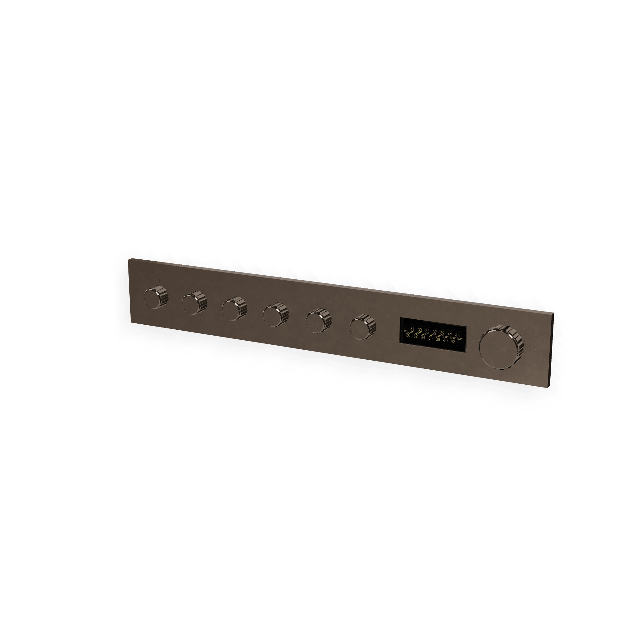 Внешняя часть термостатического смесителя для душа на 6 потребителей W-70S