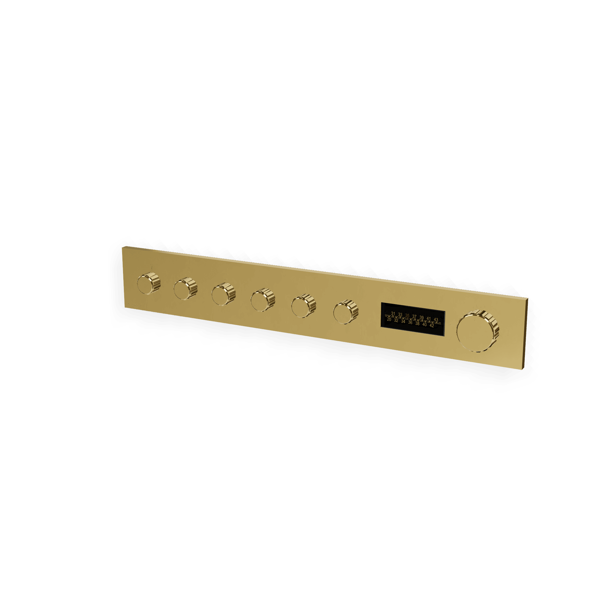 Внешняя часть термостатического смесителя для душа на 6 потребителей W-70S