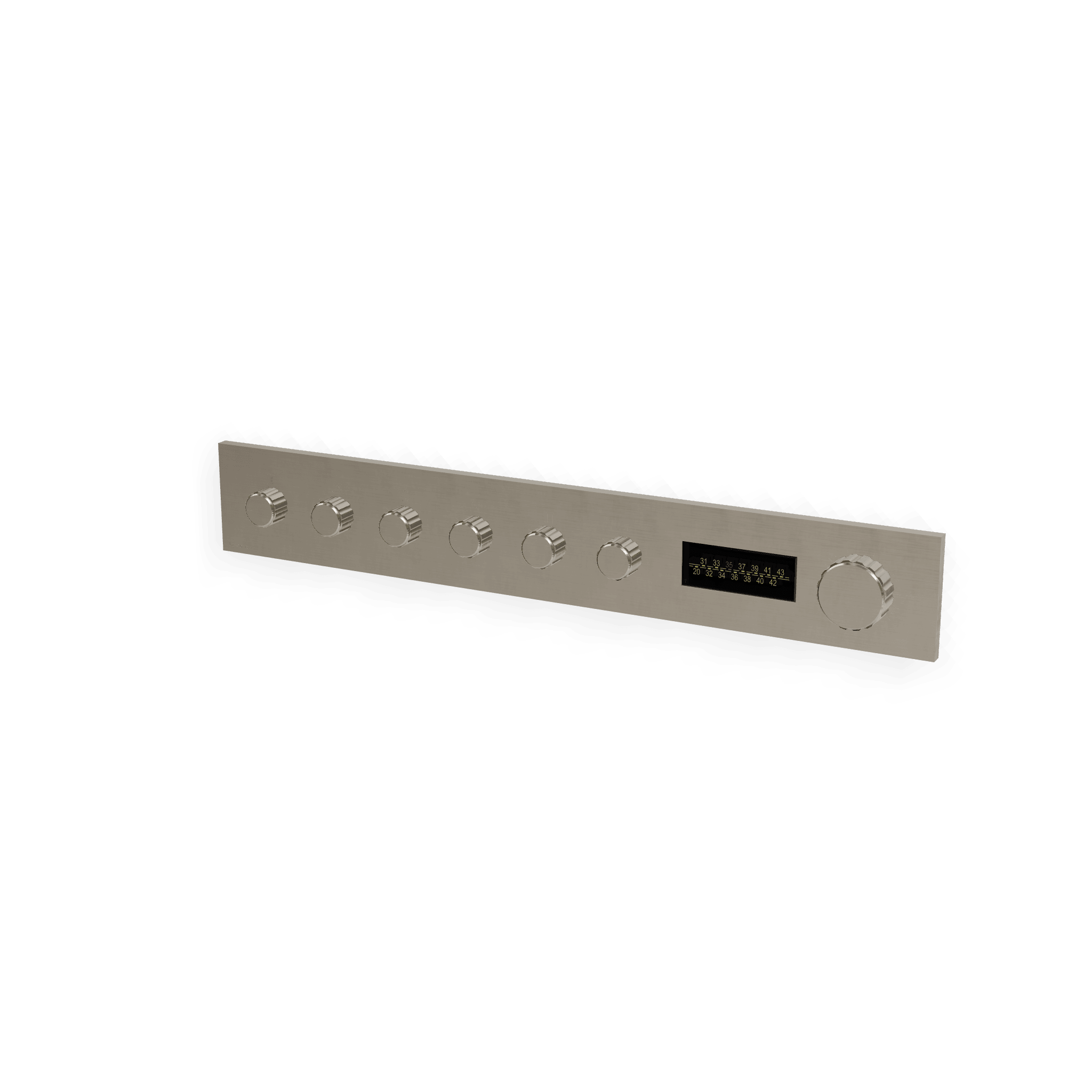 Внешняя часть термостатического смесителя для душа на 6 потребителей W-70S