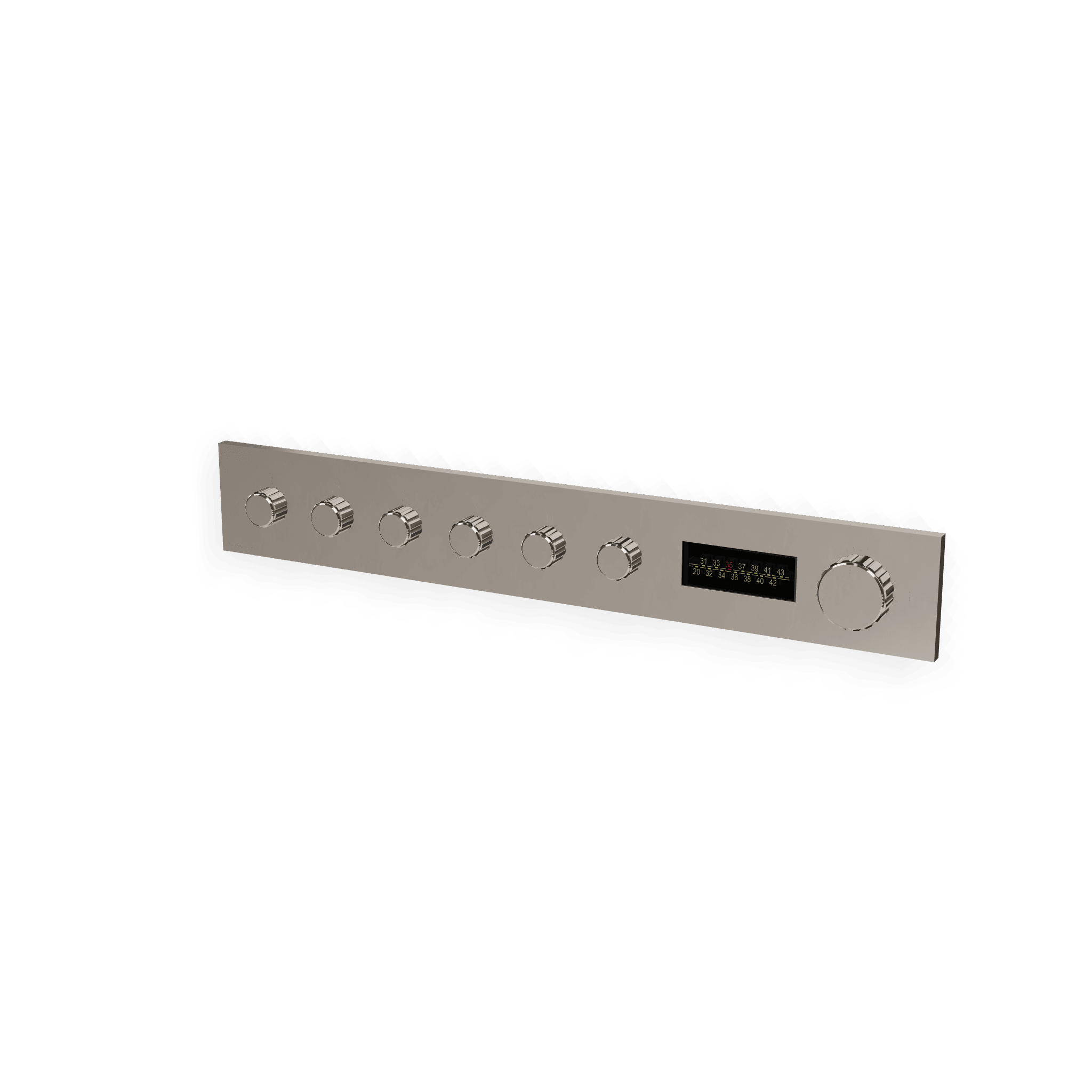 Внешняя часть термостатического смесителя для душа на 6 потребителей W-70S