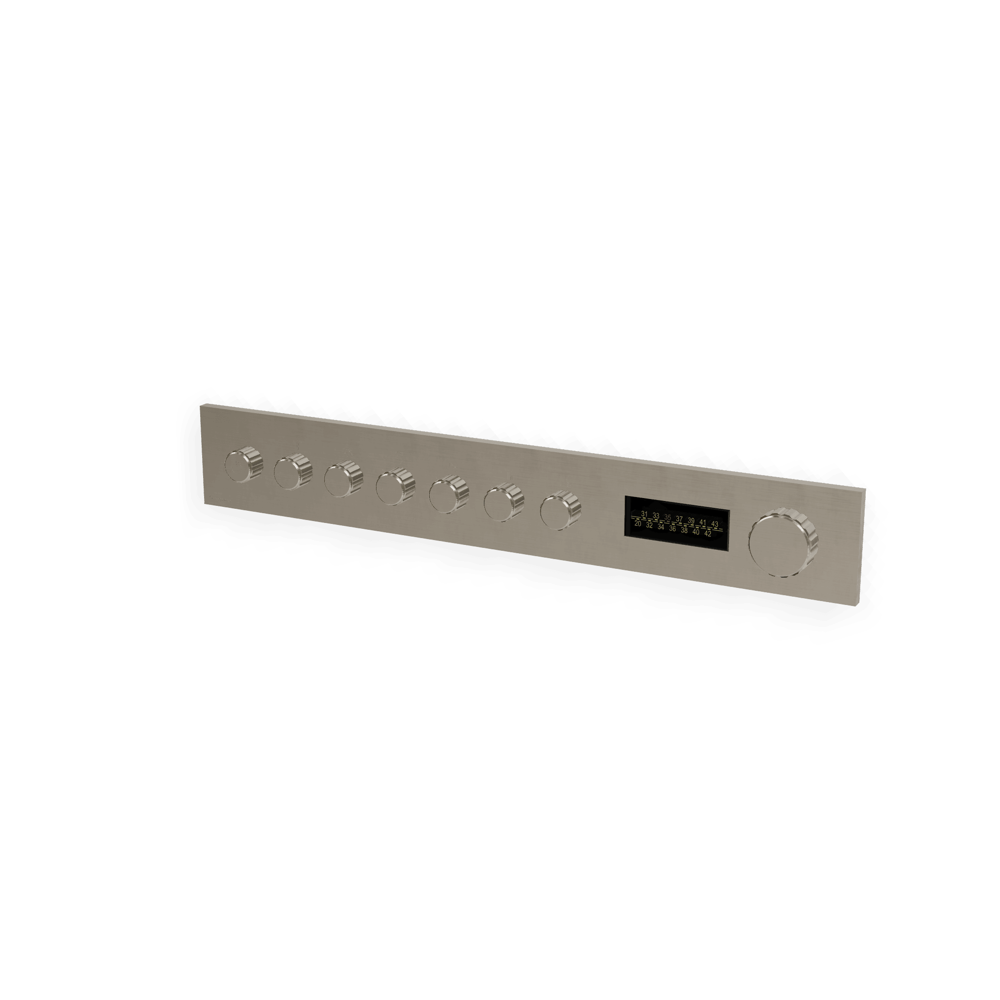 Внешняя часть термостатического смесителя для душа на 6 потребителей + LED W-70S