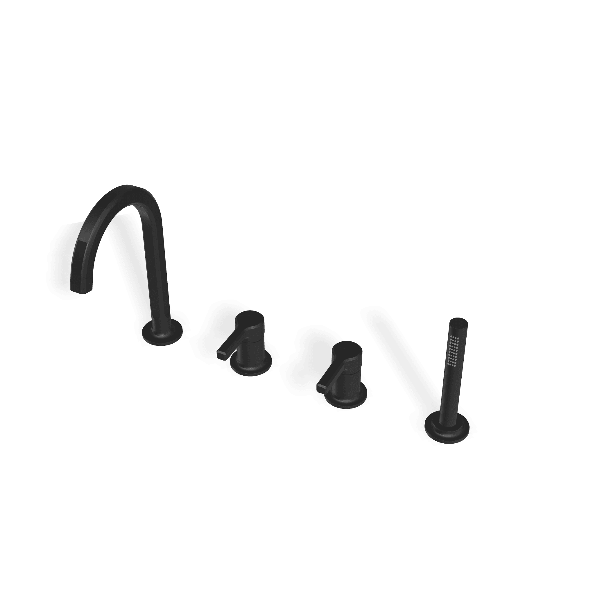 Смеситель на борт ванны на 4 отверстия Aurelia