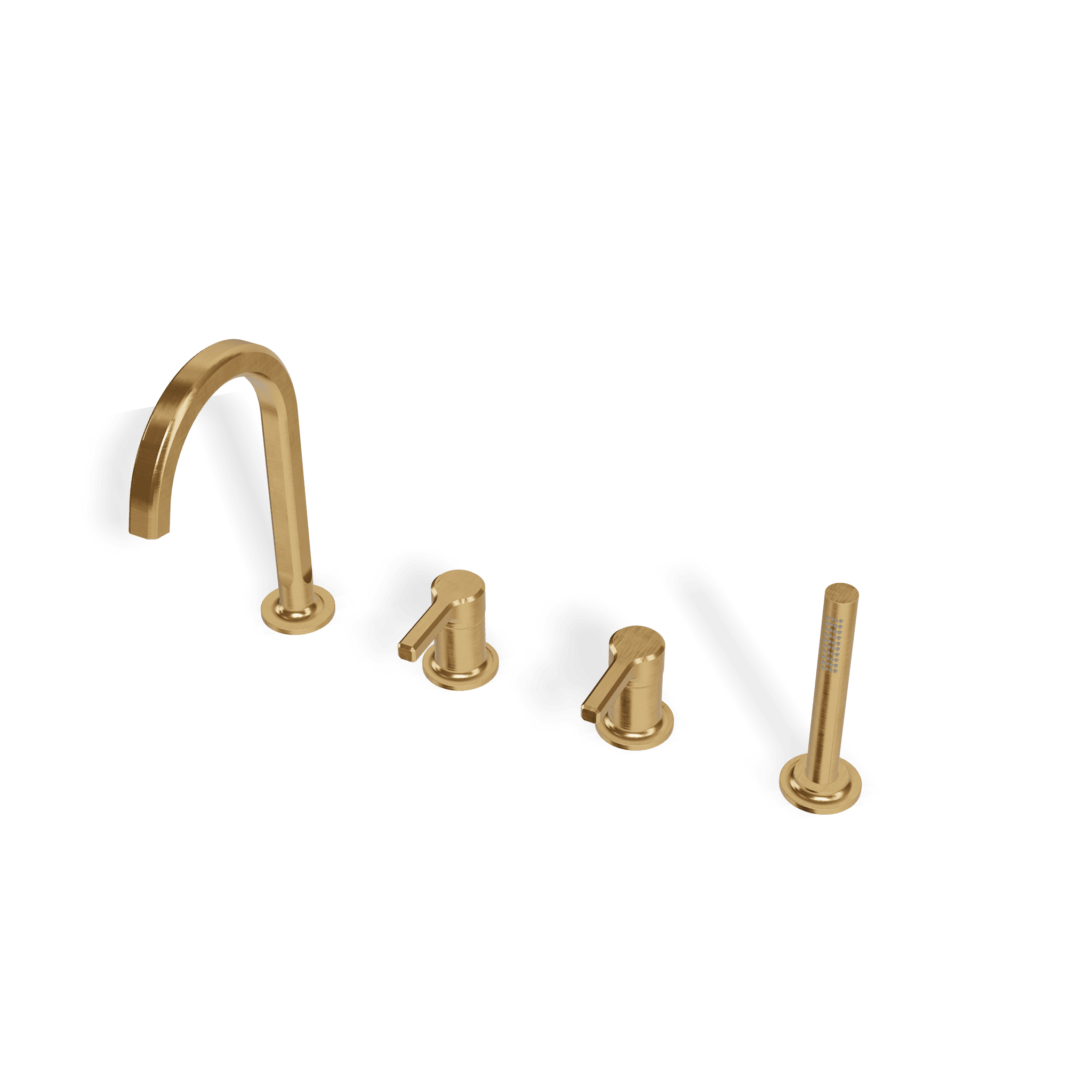 Смеситель на борт ванны на 4 отверстия Aurelia