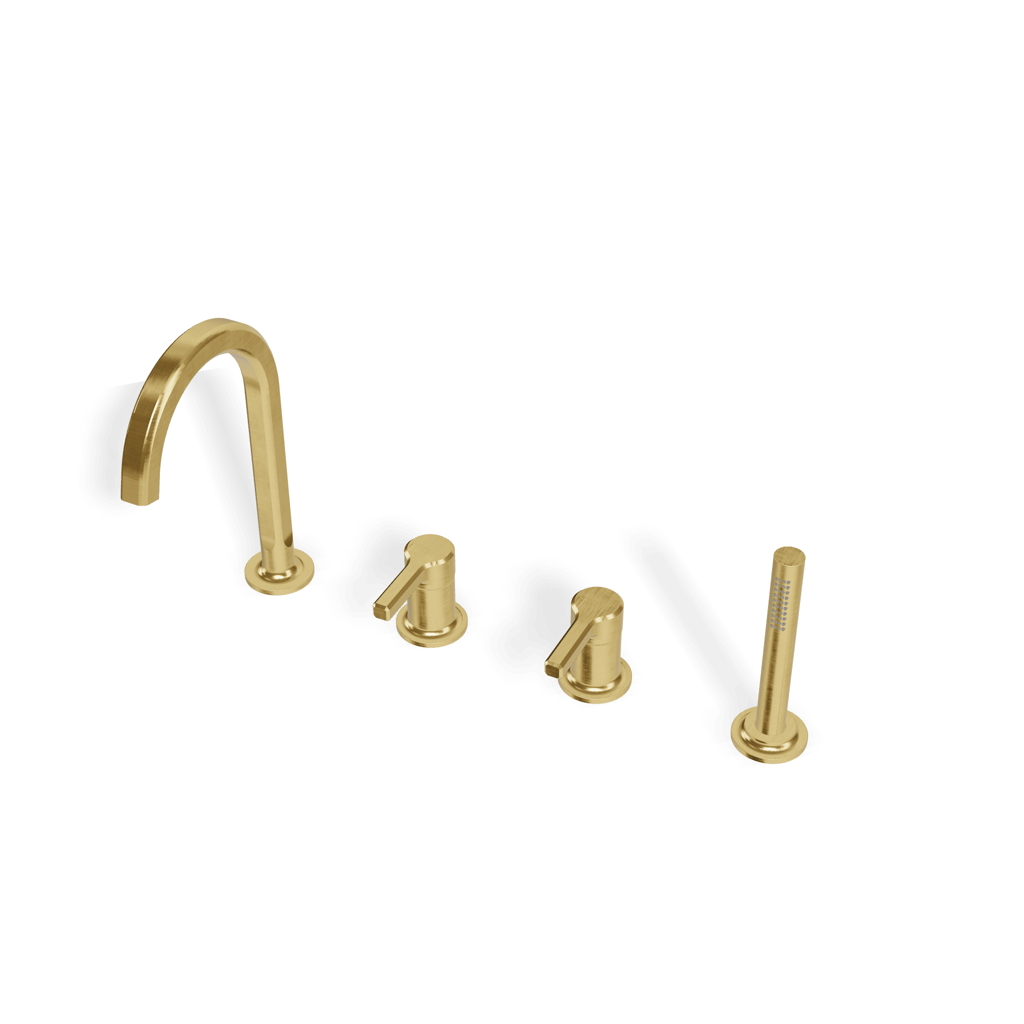 Смеситель на борт ванны на 4 отверстия Aurelia