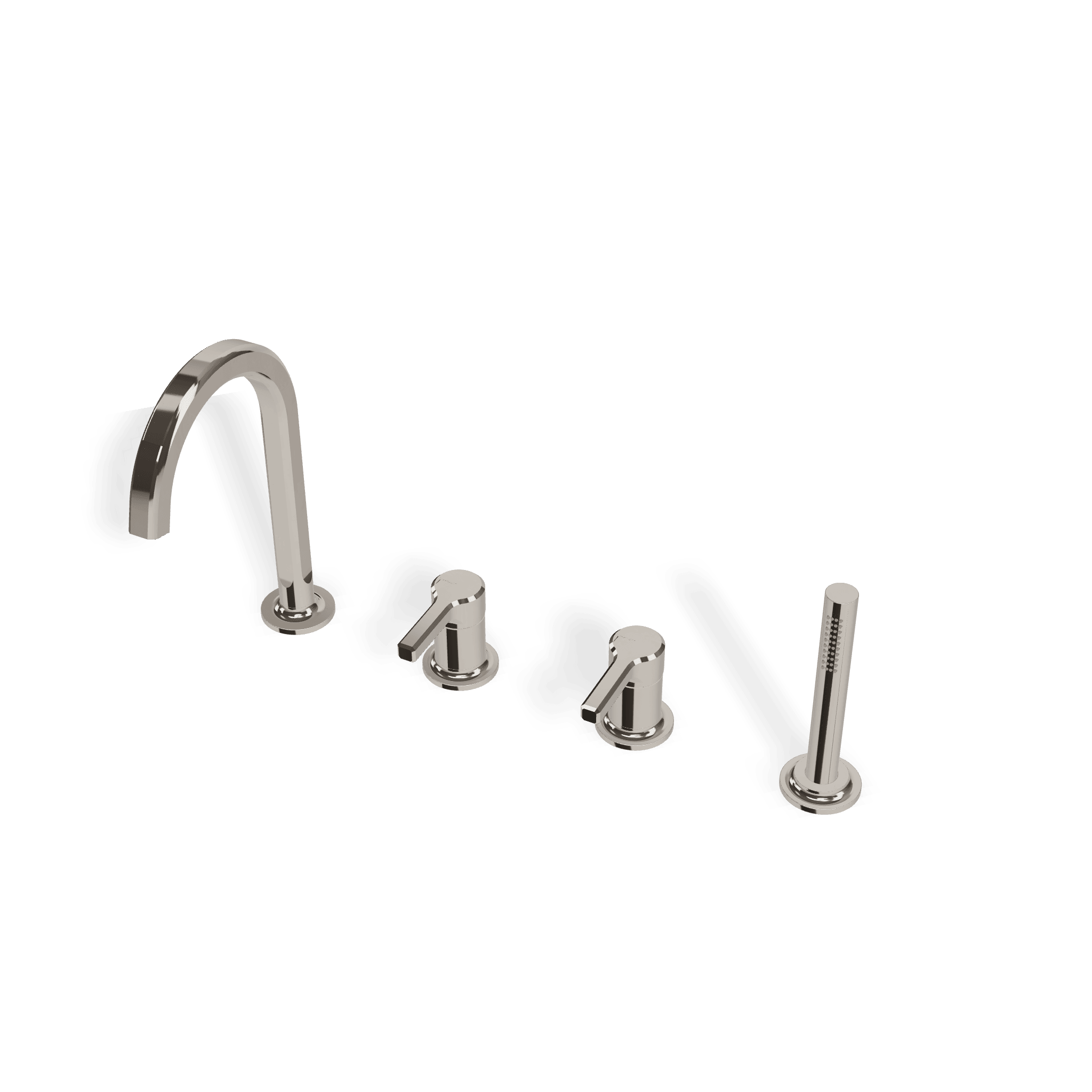 Смеситель на борт ванны на 4 отверстия Aurelia