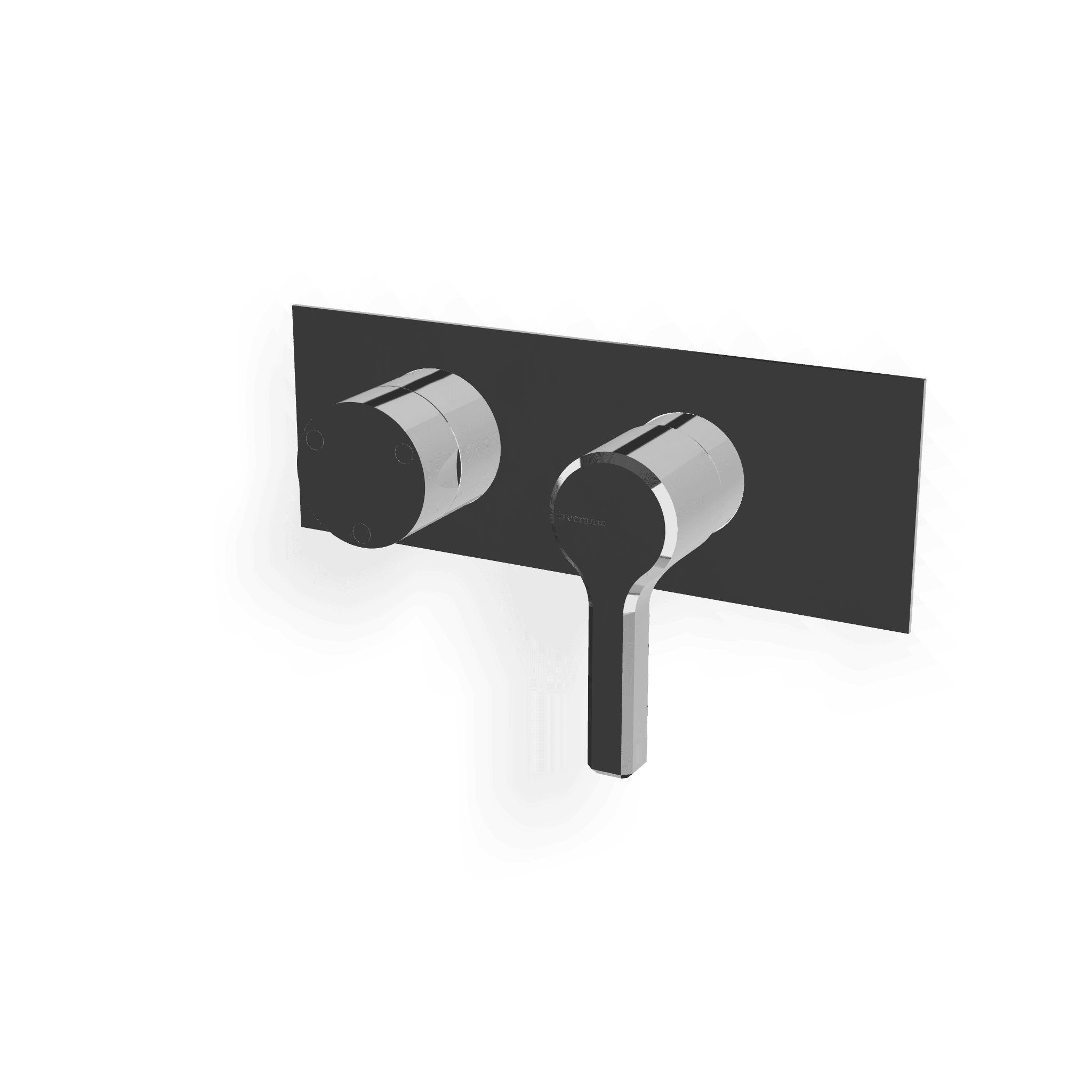 Внешняя часть смесителя для душа на 3 потребителя (горизонтальная версия) Aurelia
