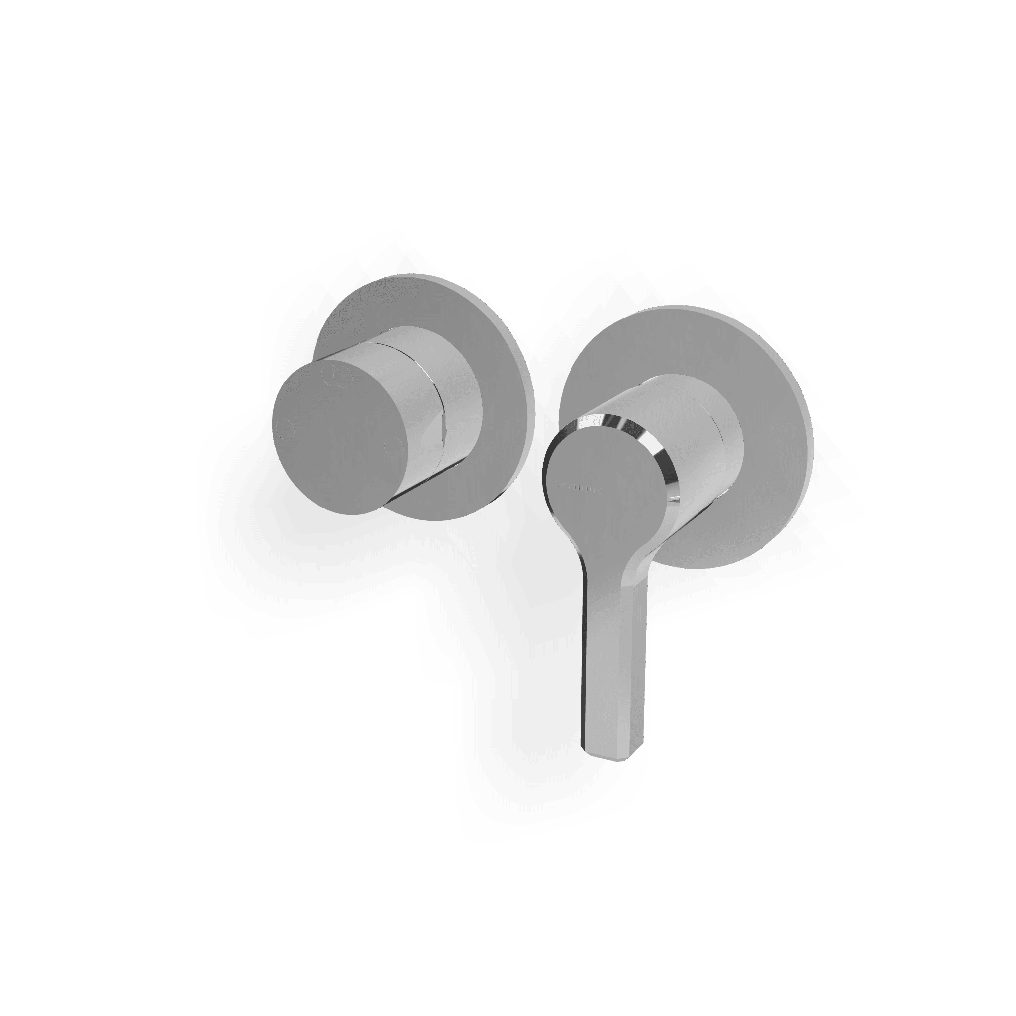 Внешняя часть смесителя для душа на 2 потребителя (горизонтальная версия) Aurelia