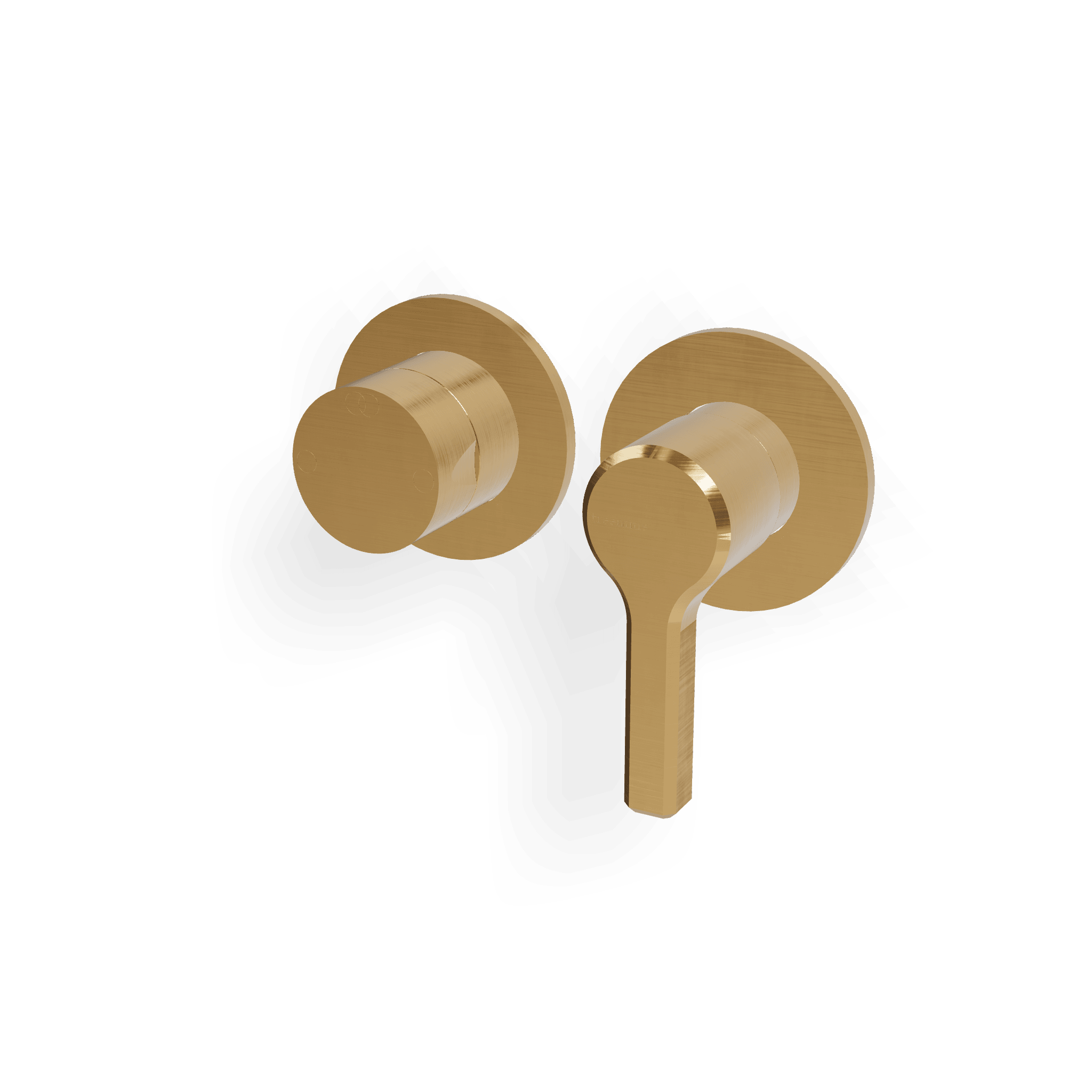 Внешняя часть смесителя для душа на 2 потребителя (горизонтальная версия) Aurelia