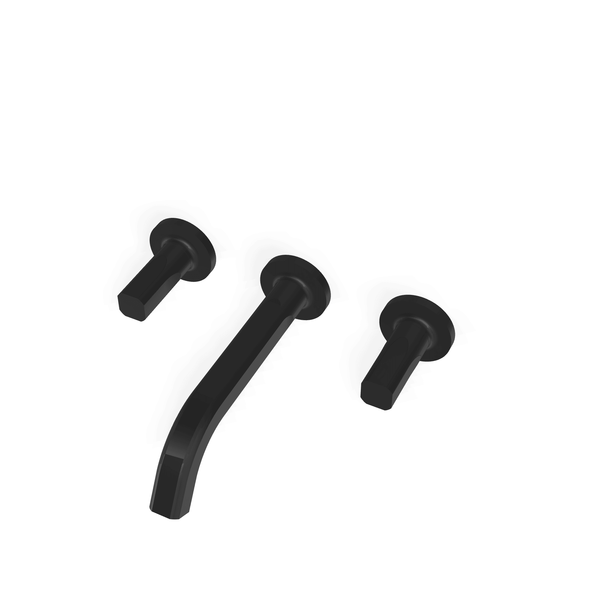 Внешняя часть смесителя для раковины на 3 отверстия из стены 200 мм Appia