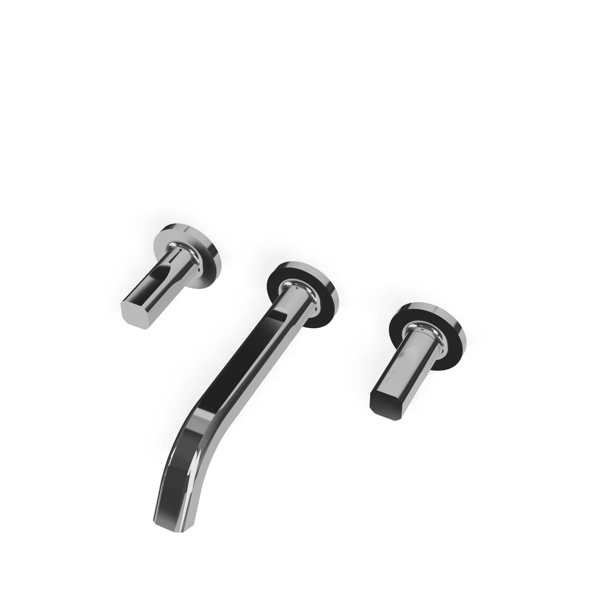 Внешняя часть смесителя для раковины на 3 отверстия из стены 200 мм Appia