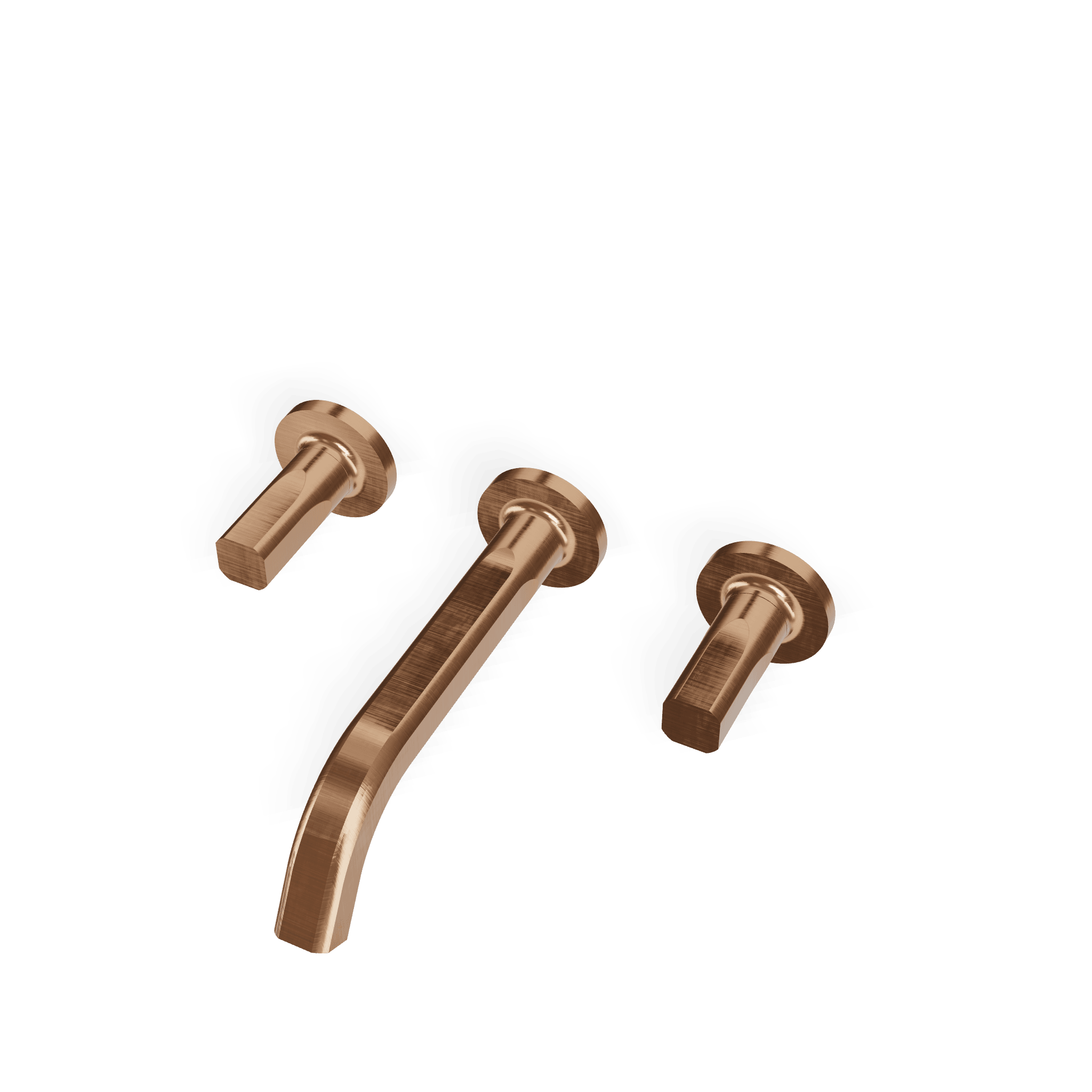 Внешняя часть смесителя для раковины на 3 отверстия из стены 200 мм Appia